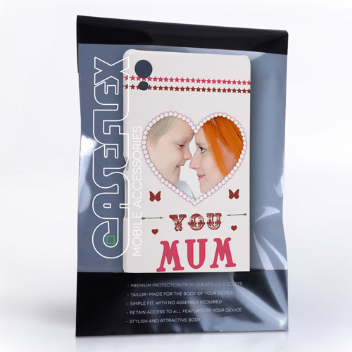 Caseflex Sony Xperia Z3 Plus 'Love You Mum’ Personalised Hard Case – Pink 