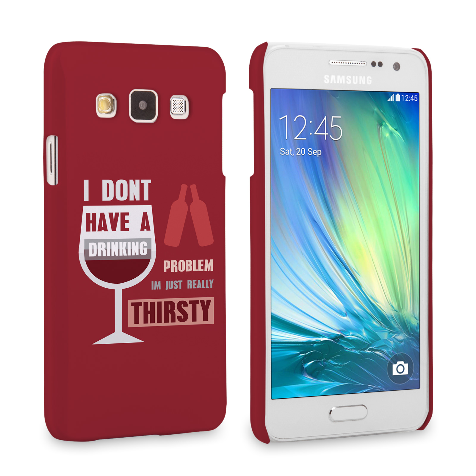 Caseflex Samsung Galaxy A3 ‘Really Thirsty’ Quote Hard Case – Red