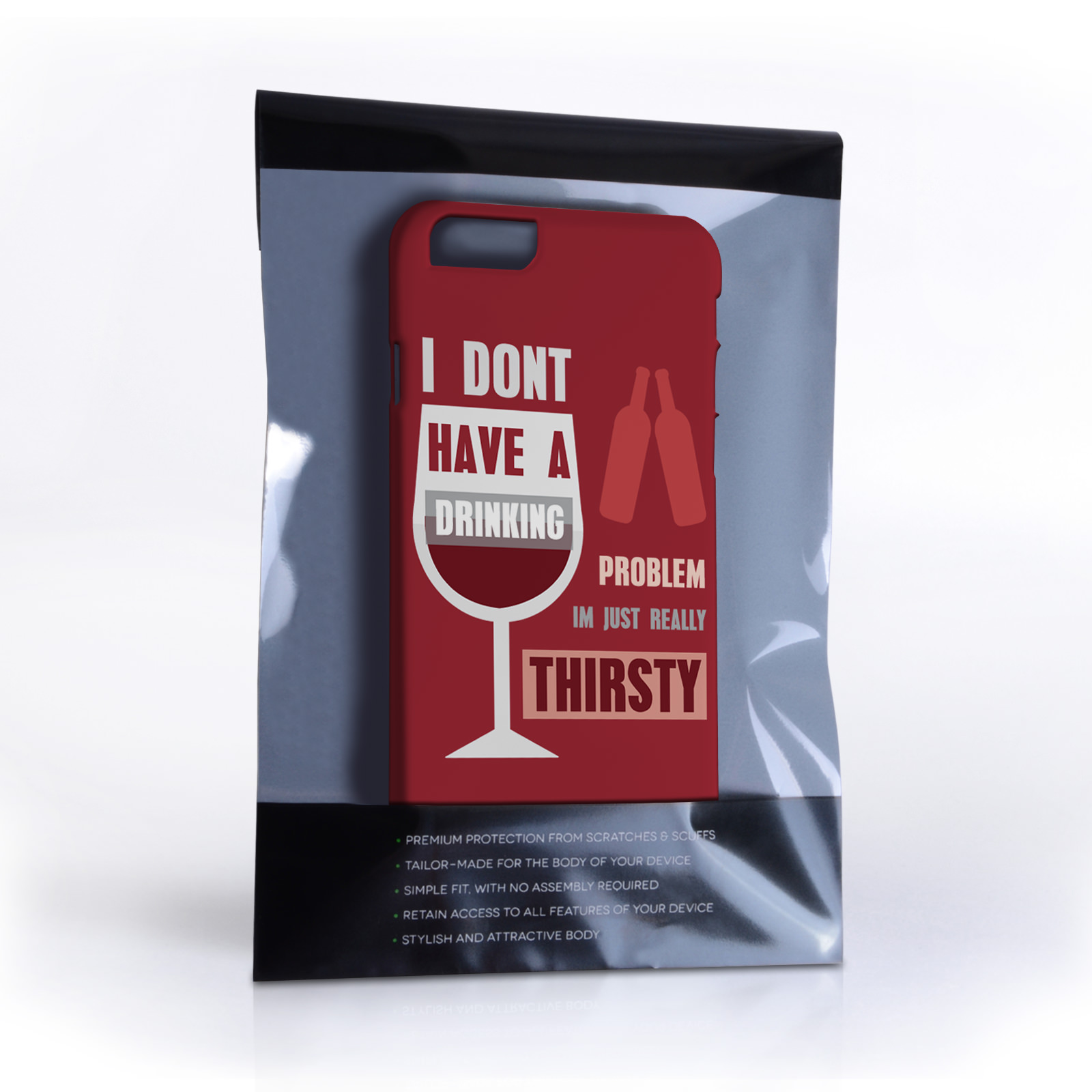Caseflex iPhone 6 and 6s ‘Really Thirsty’ Quote Hard Case – Red
