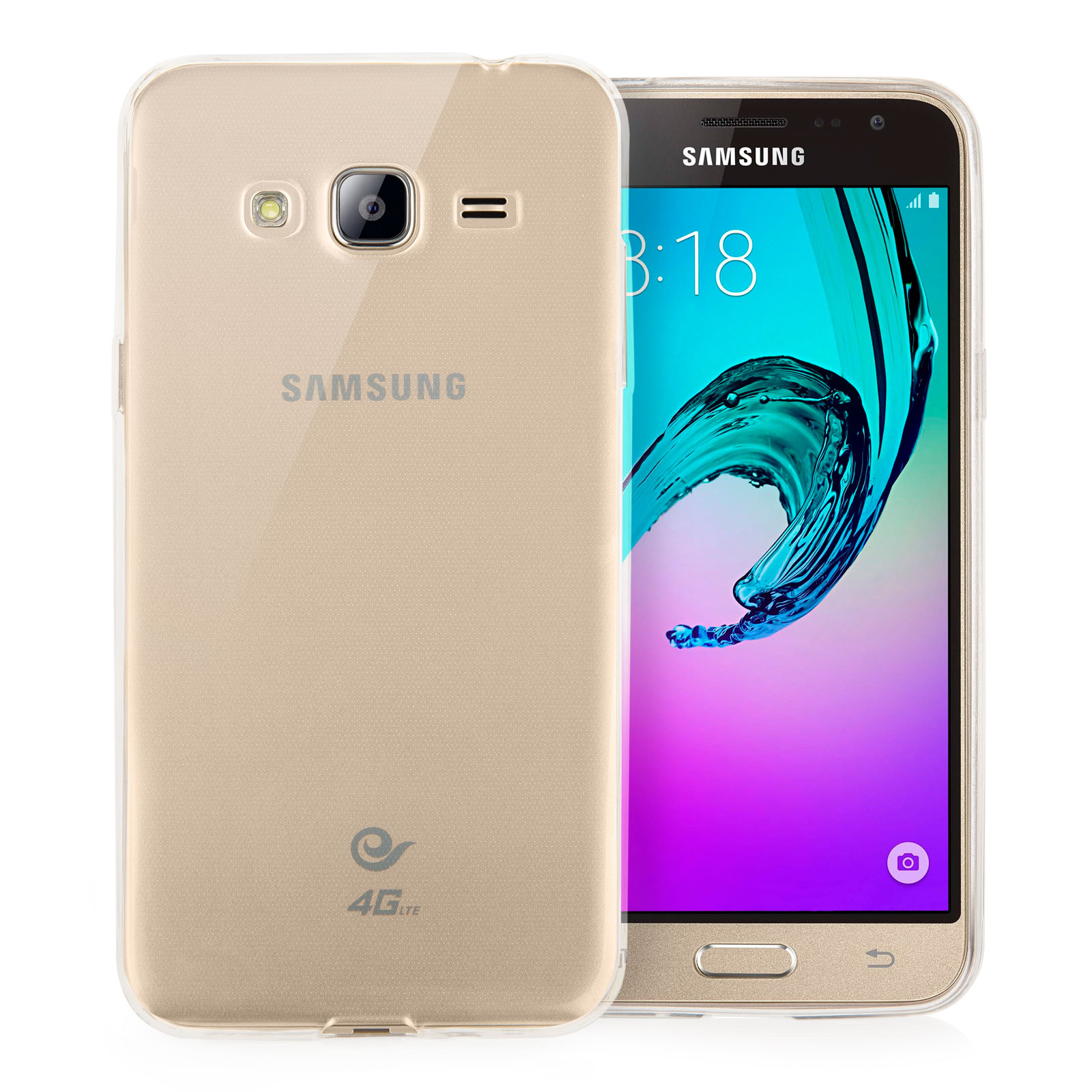 Yousave Accessories Samsung Galaxy J3 Ultra Thin Clear Gel Case