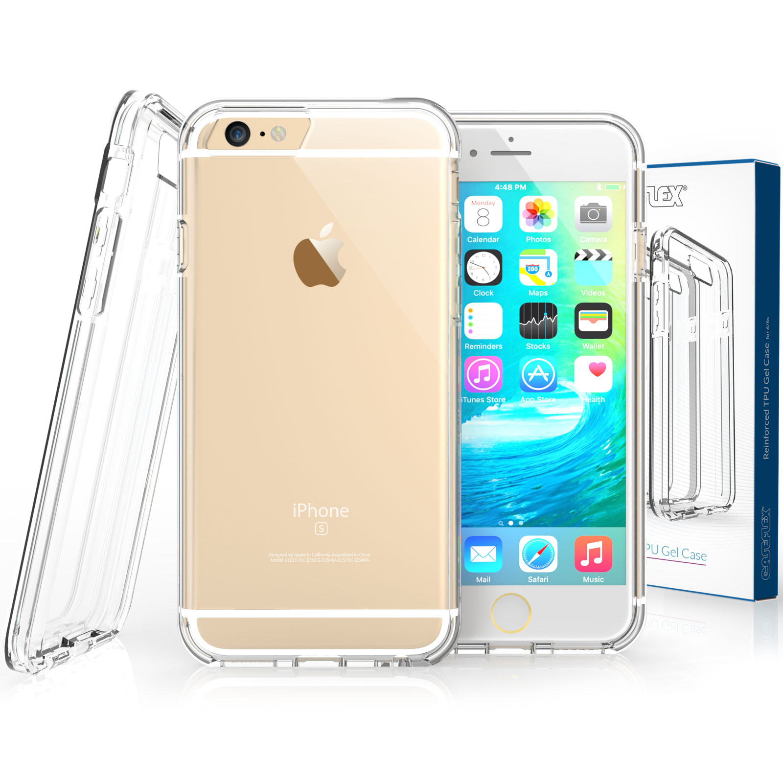 Caseflex iPhone 6 / 6s Reinforced TPU Gel Case - Clear