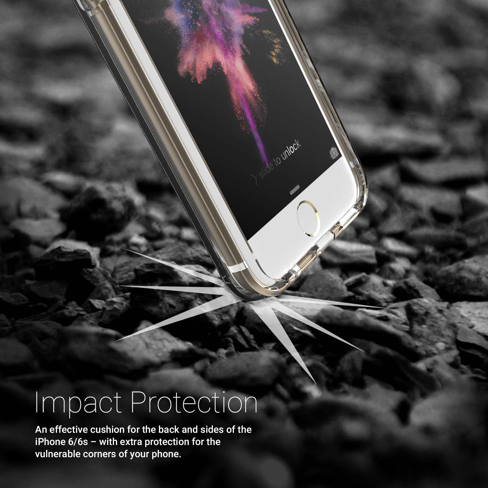Caseflex iPhone 6 / 6s Reinforced TPU Gel Case - Clear