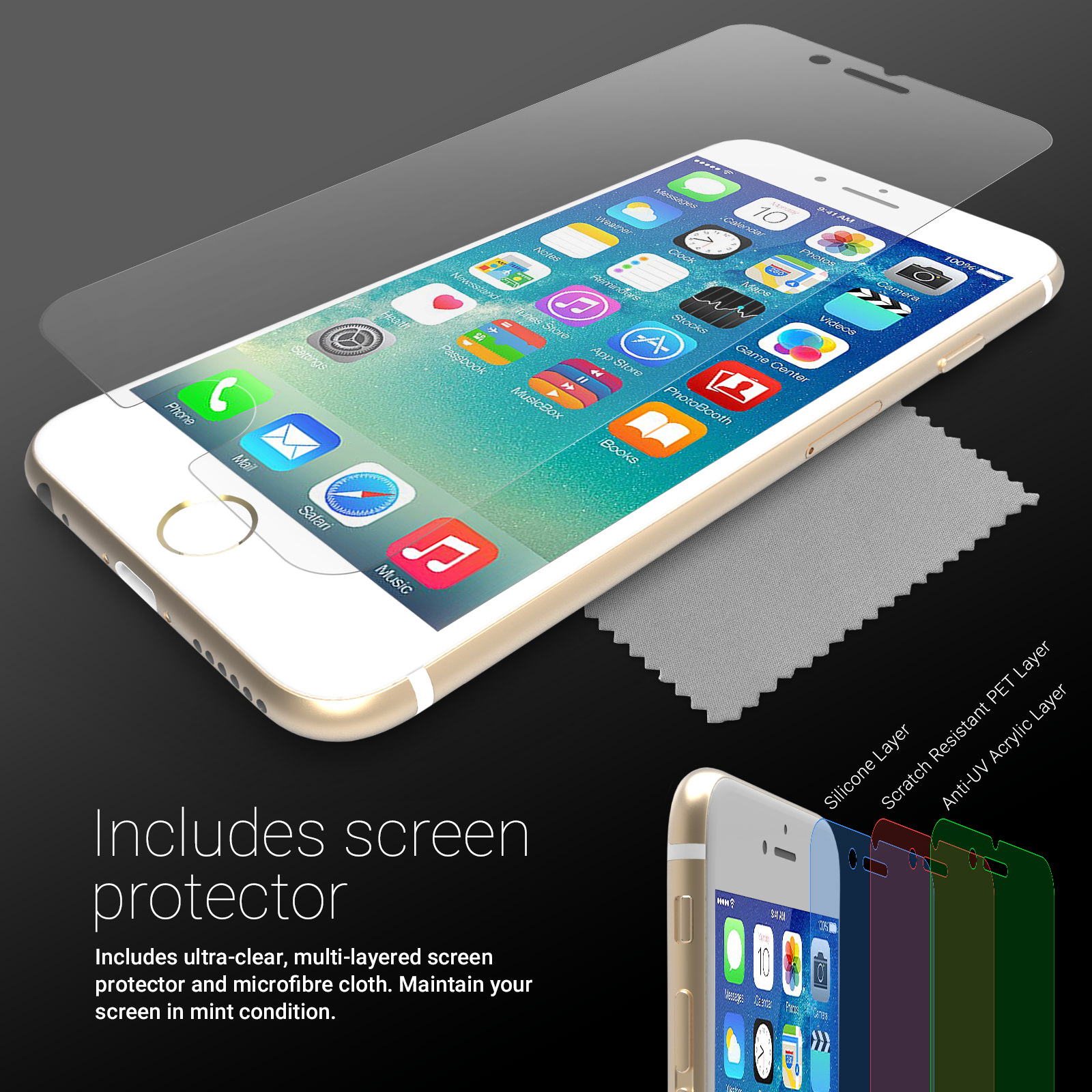 Caseflex iPhone 6 / 6s Reinforced TPU Gel Case - Clear