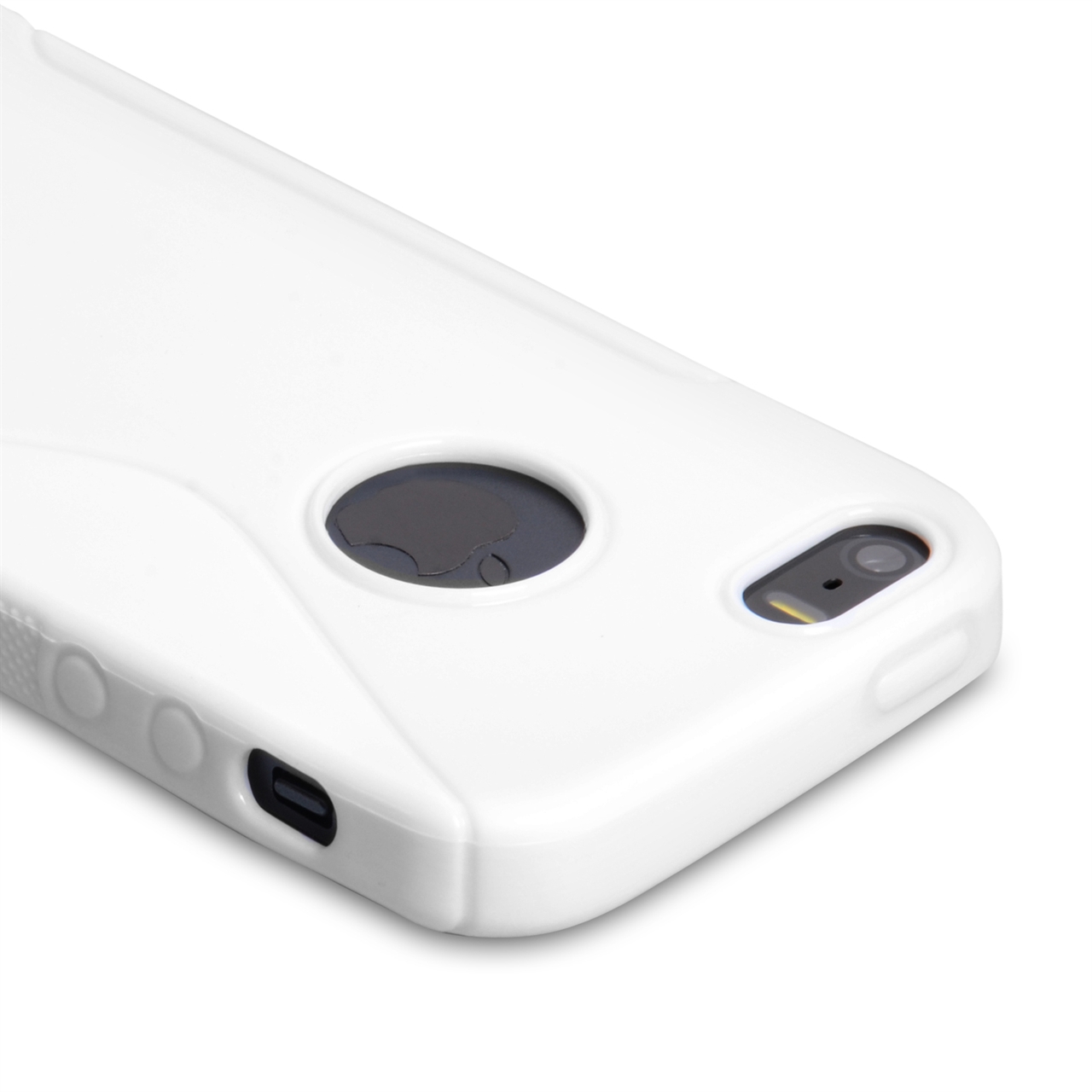 Caseflex iPhone SE S-Line Gel Case - White