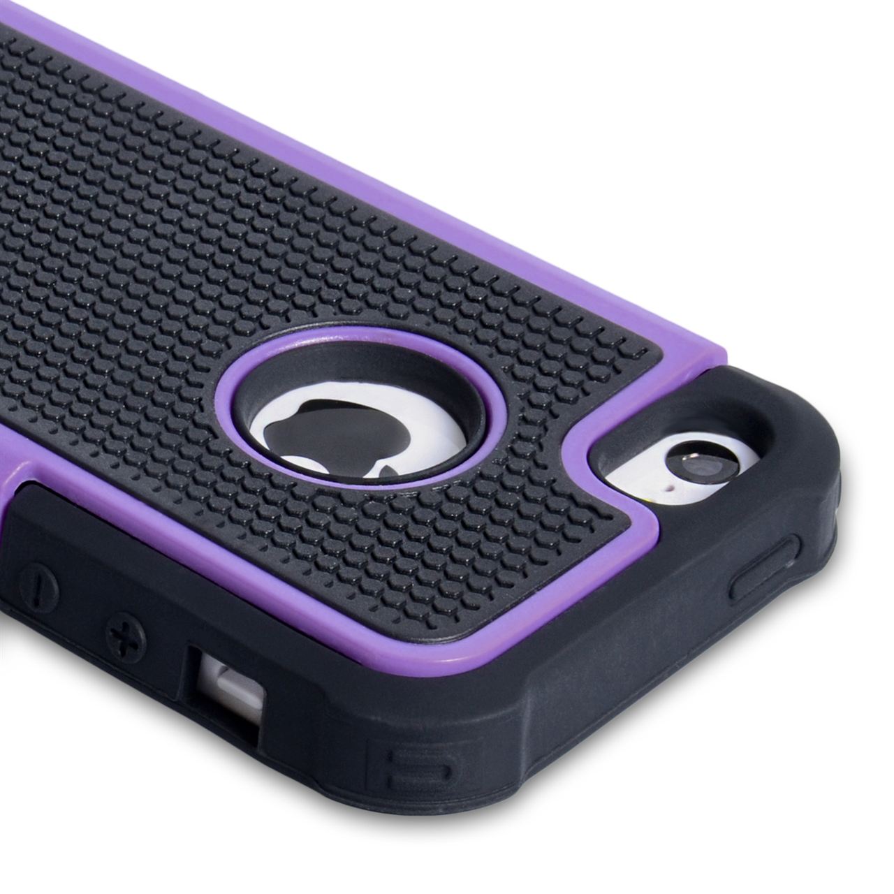 YouSave Accessories iPhone SE Grip Combo Case - Purple