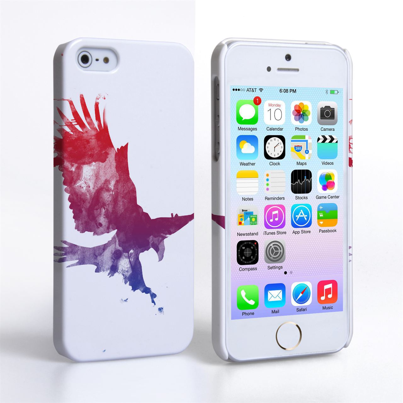 Caseflex iPhone SE Eagle Splash Hard Case 