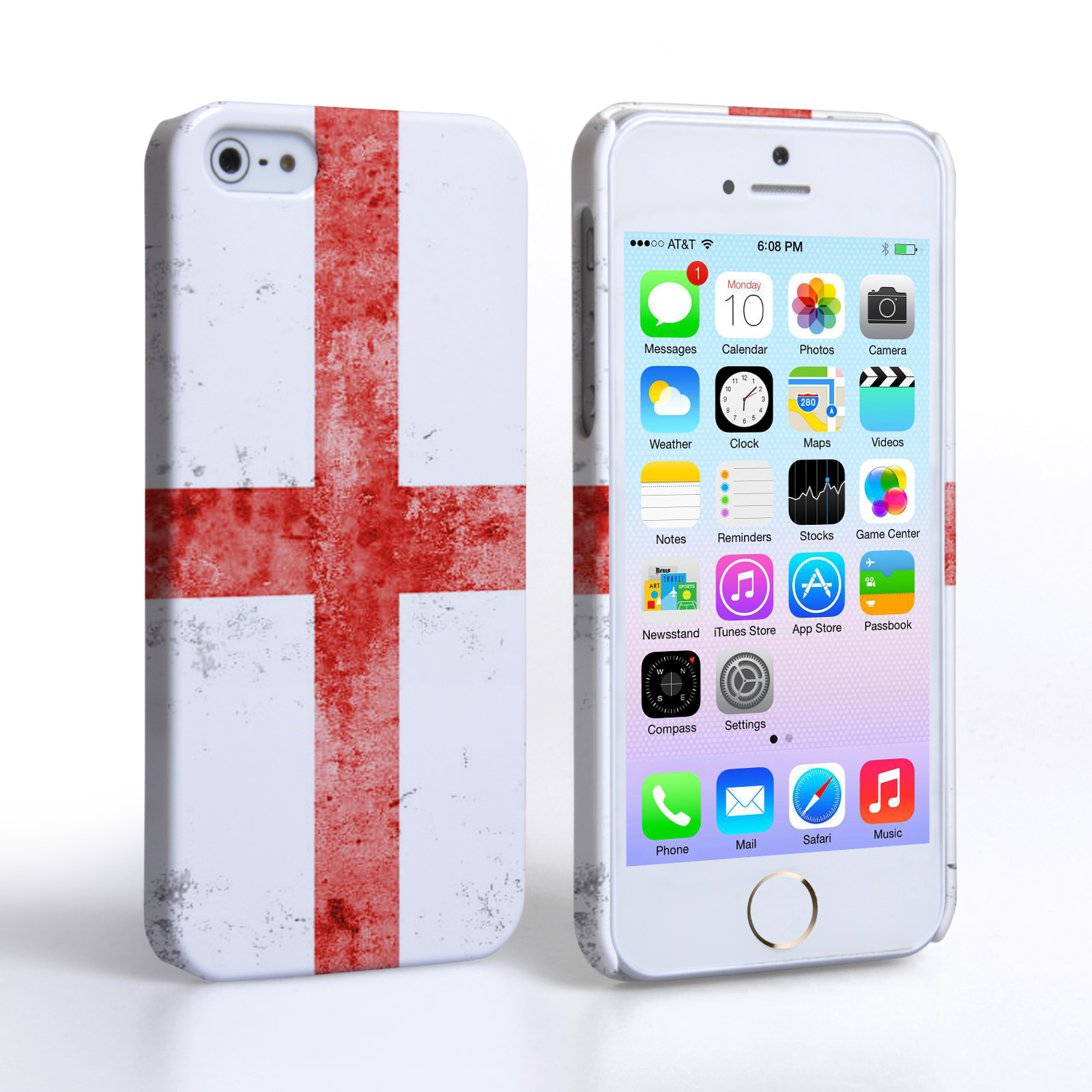 Caseflex iPhone SE Retro England Flag Case