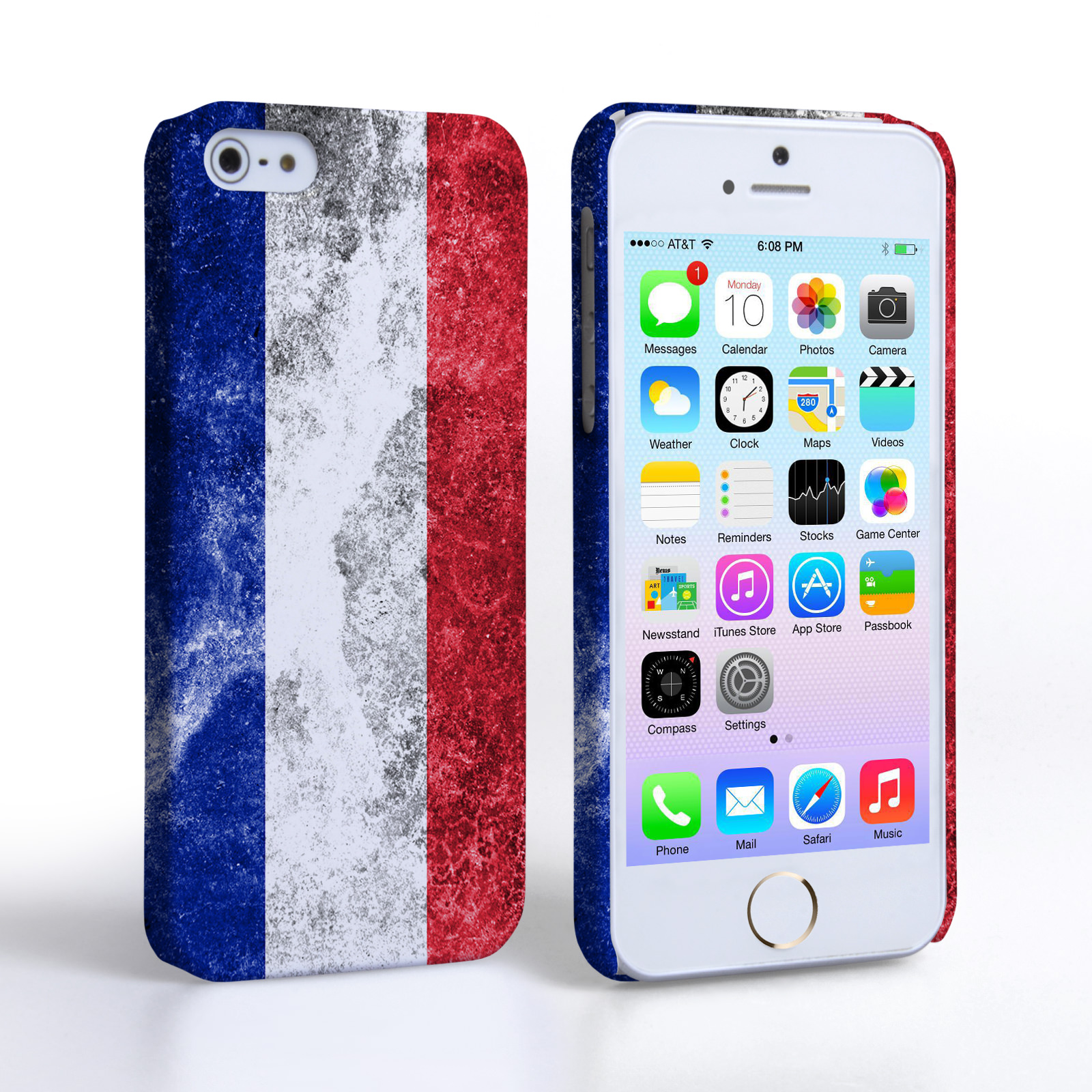 Caseflex iPhone SE Retro France Flag Case