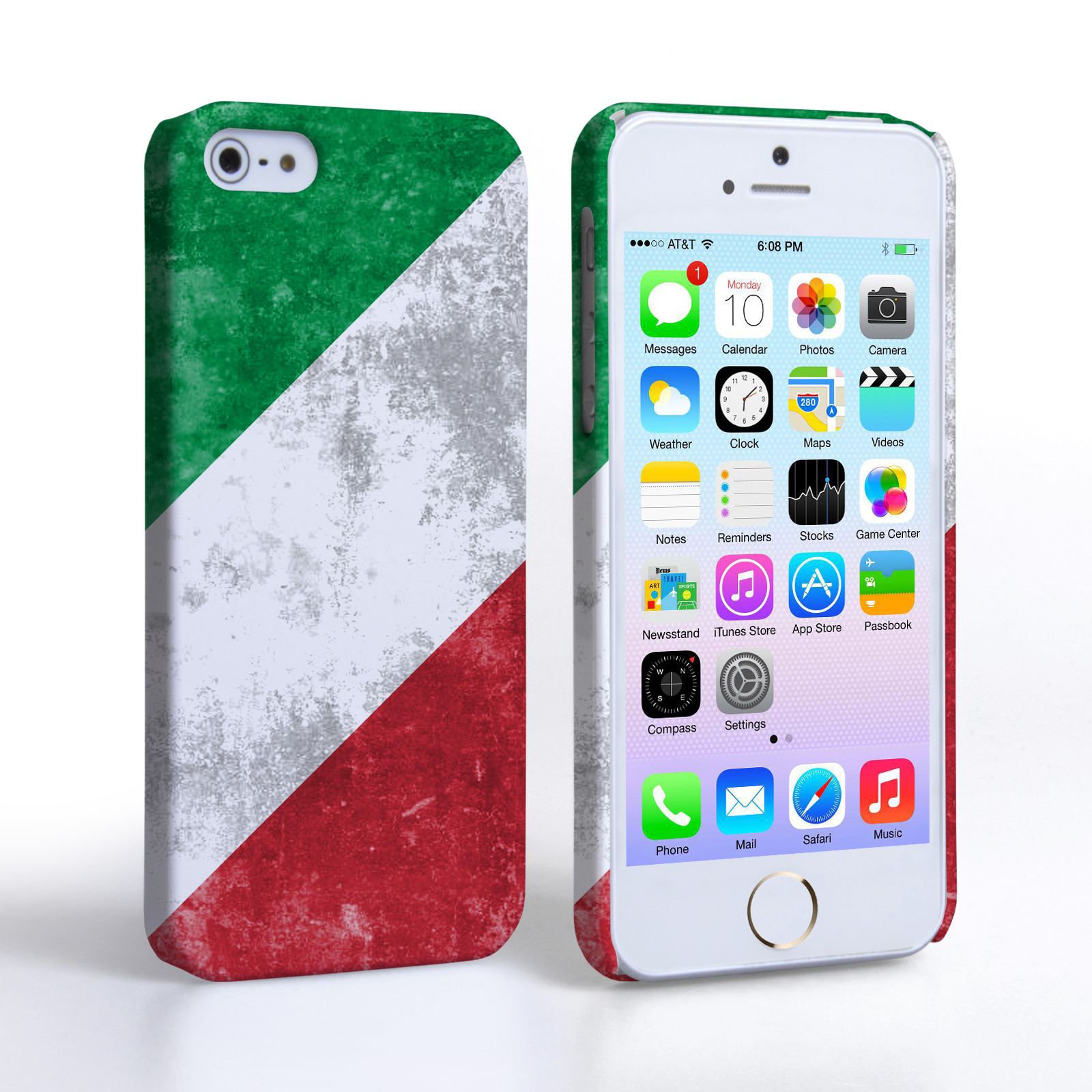 Caseflex iPhone SE Retro Italy Flag Case
