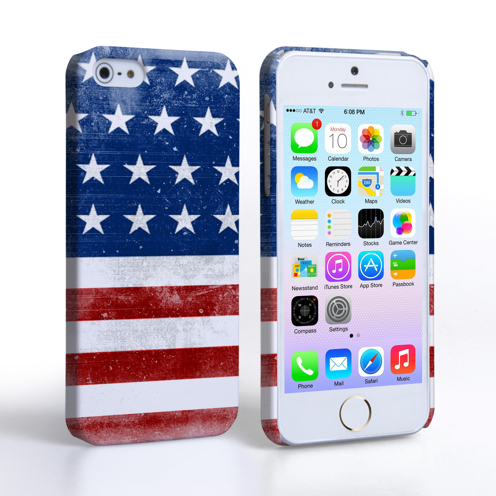 Caseflex iPhone SE Retro USA Flag Case