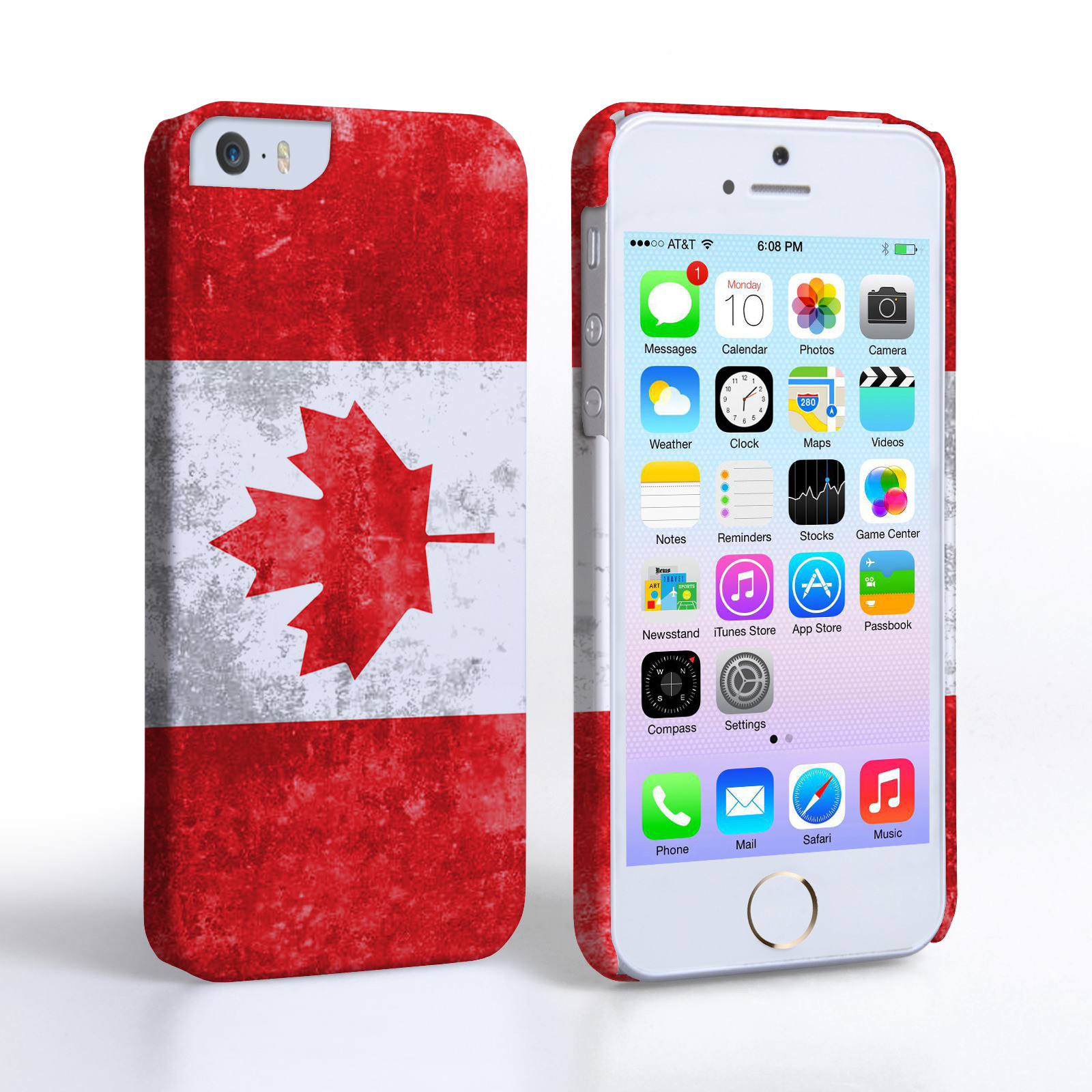 Caseflex iPhone SE Retro Canada Flag Case