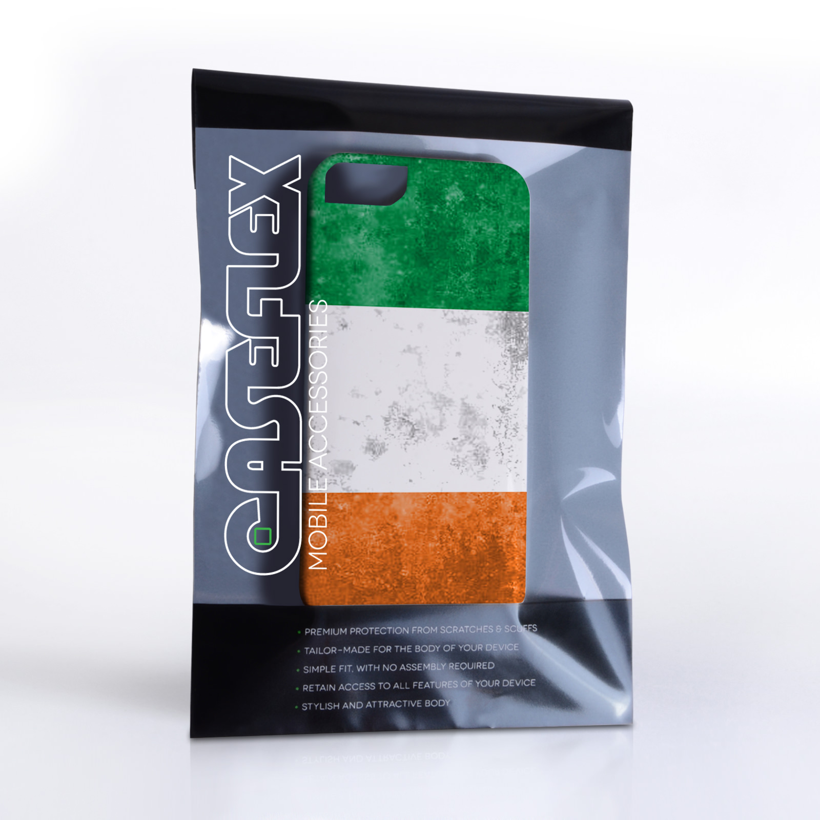 Caseflex iPhone SE Retro Ireland Flag Case