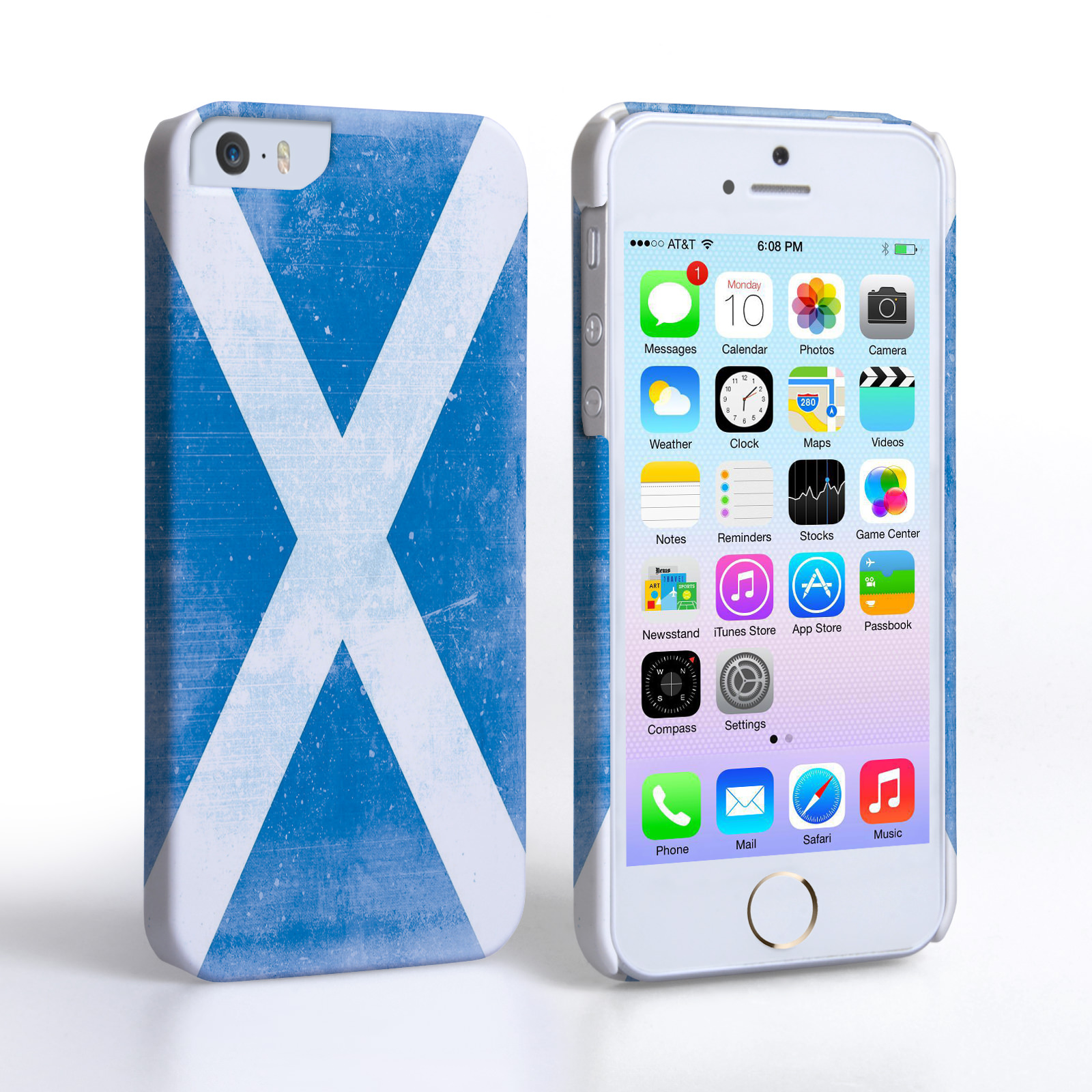 Caseflex iPhone SE Retro Scotland Flag Case