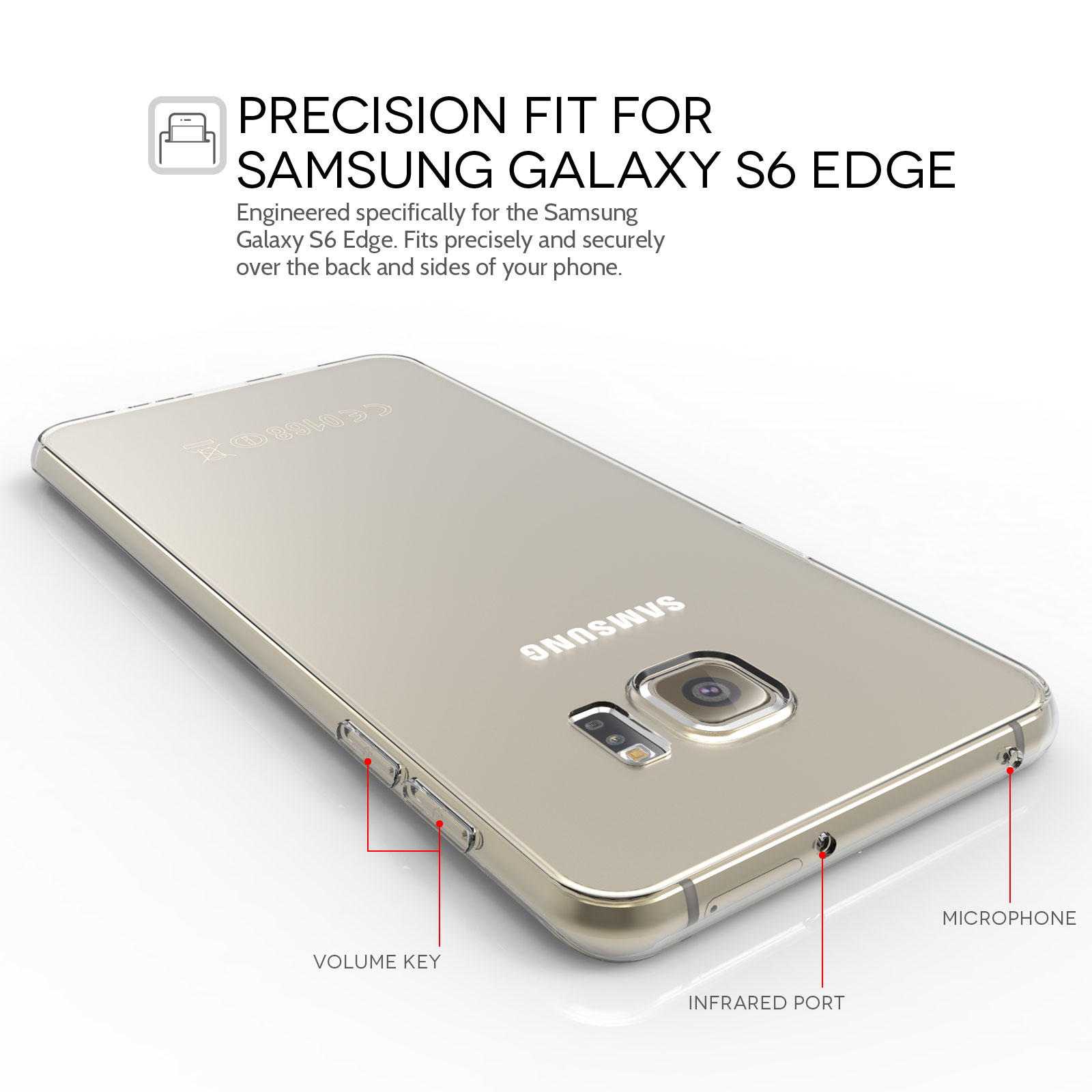 YouSave Samsung Galaxy S6 Edge 0.6mm Clear Gel Case