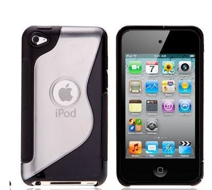 Caseflex iPod Touch 4 S-Line Gel Case - Black