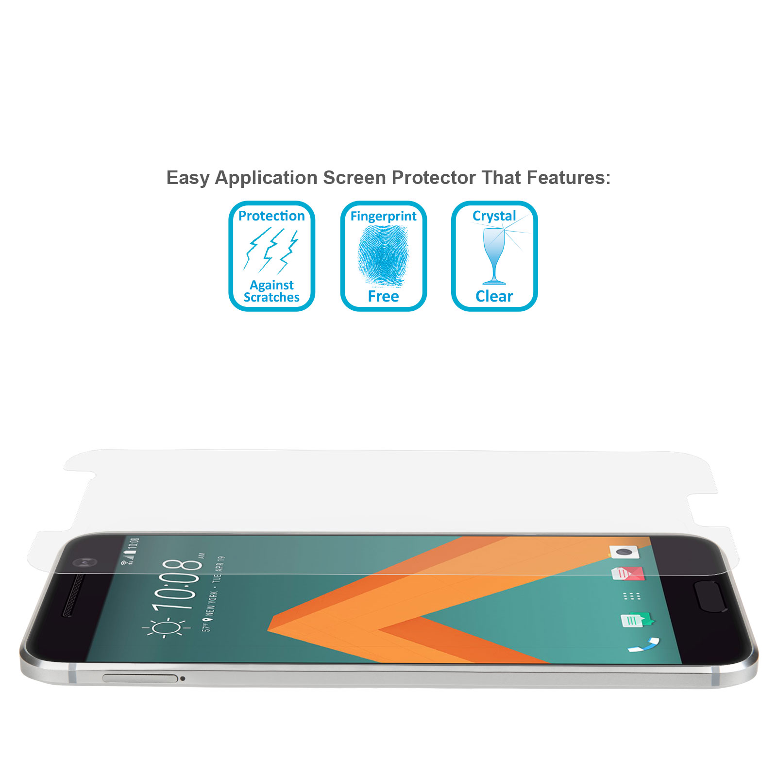 Yousave Accessories HTC 10 Screen Protectors x5