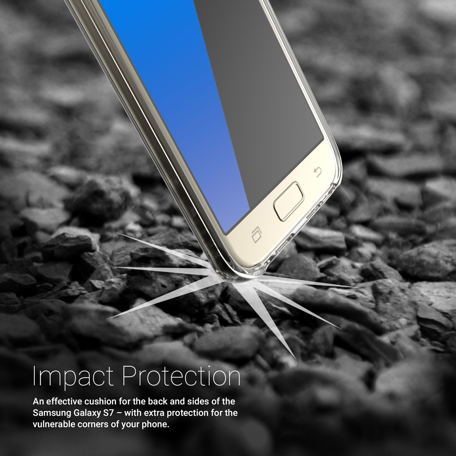 Caseflex Samsung Galaxy S7 Reinforced TPU Gel Case - Clear