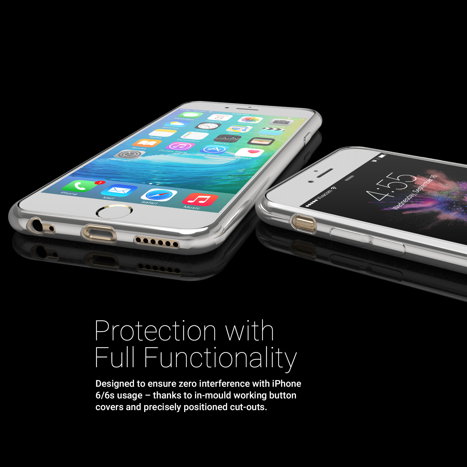 Caseflex iPhone 6S / 6 Electroplate TPU Gel Case - Silver
