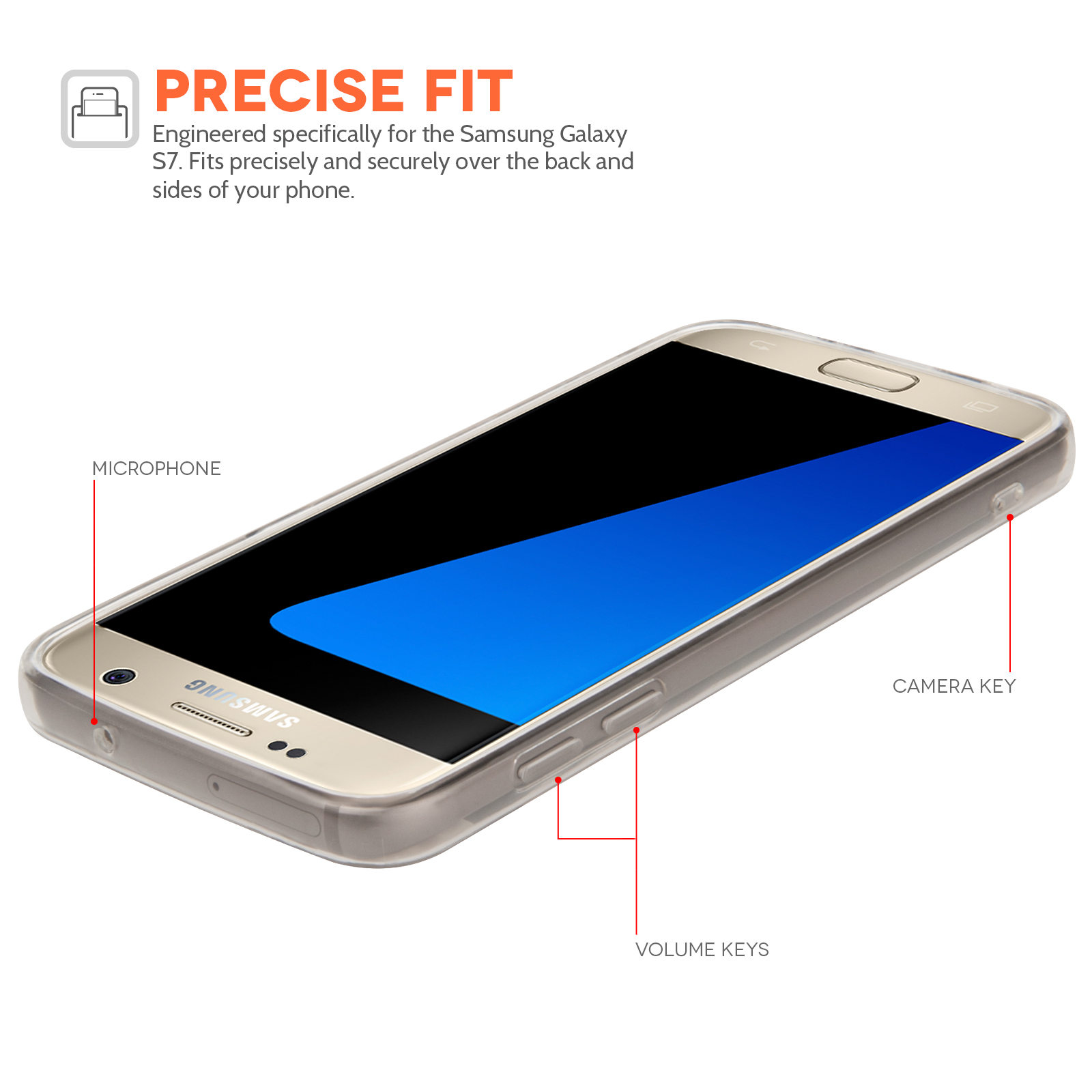 Yousave Accessories Samsung Galaxy S7 Mirror Diamond Case - Champagne Gold
