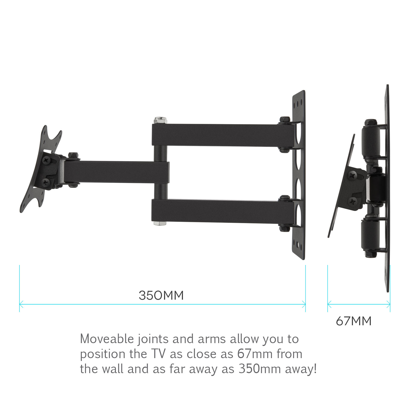 Yousave Accessories Slim Cantilever TV Wall Mount 10