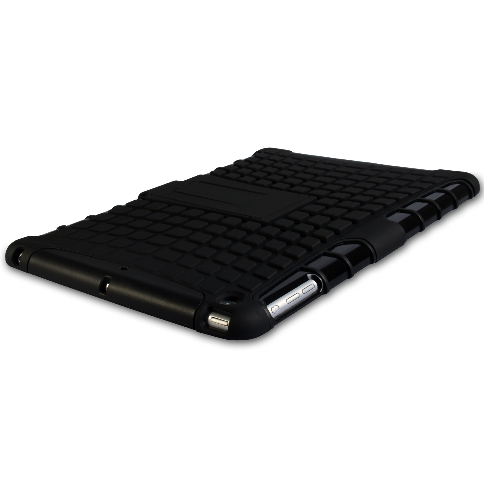 Caseflex iPad 2, 3, 4 Tough Stand Cover - Black