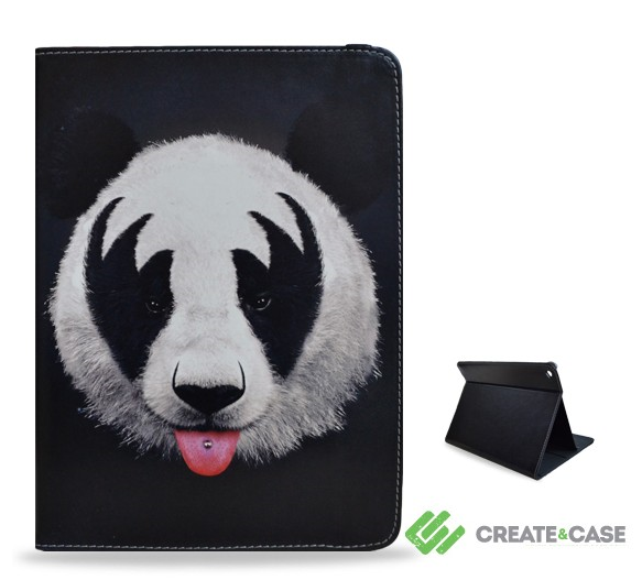 Create and Case iPad Air 2 Kiss of a Panda Patterned Wallet Case