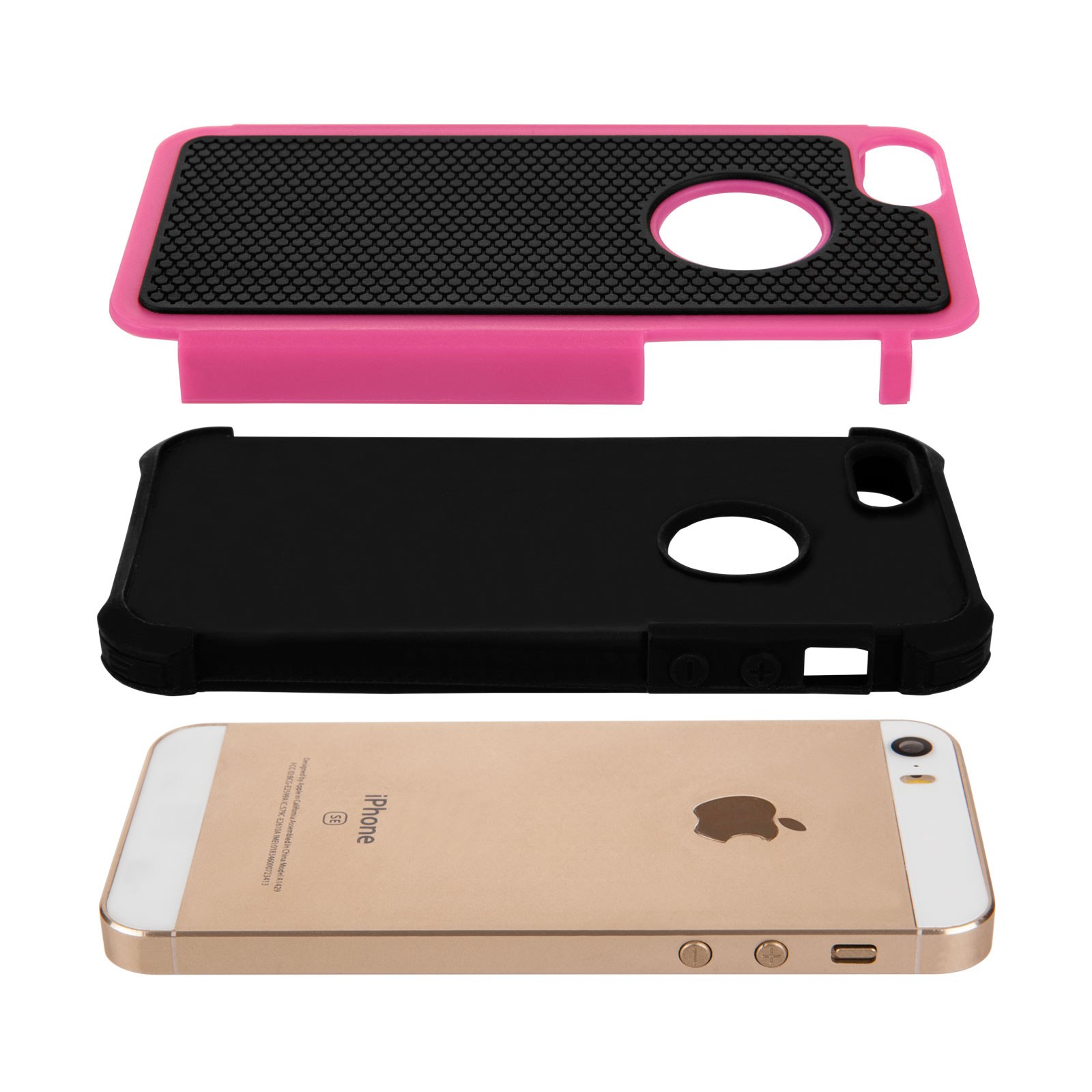 Apple iPhone 5S Grip Combo - Hot Pink