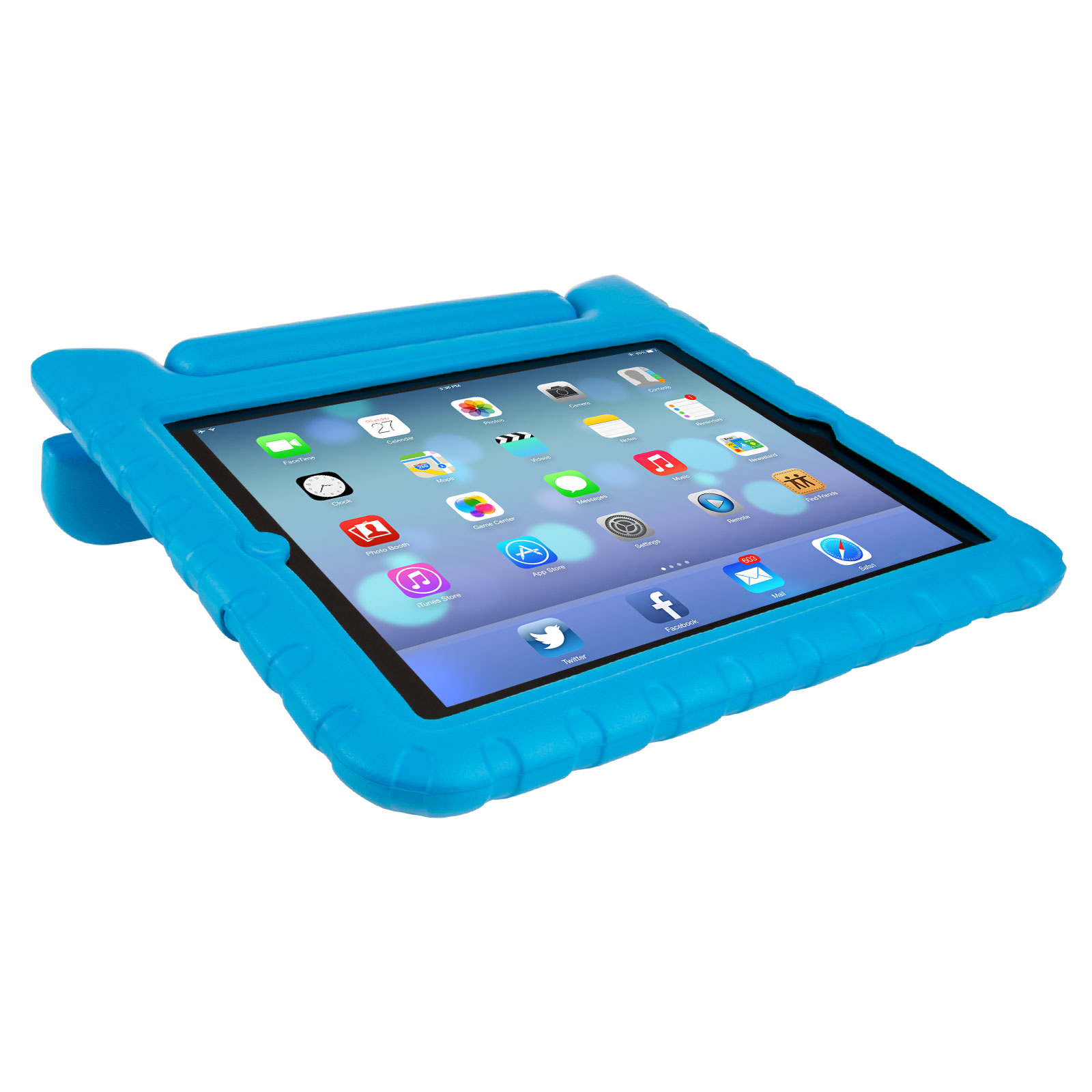 Caseflex Apple iPad 2,3,4 Silicone Handle - Blue