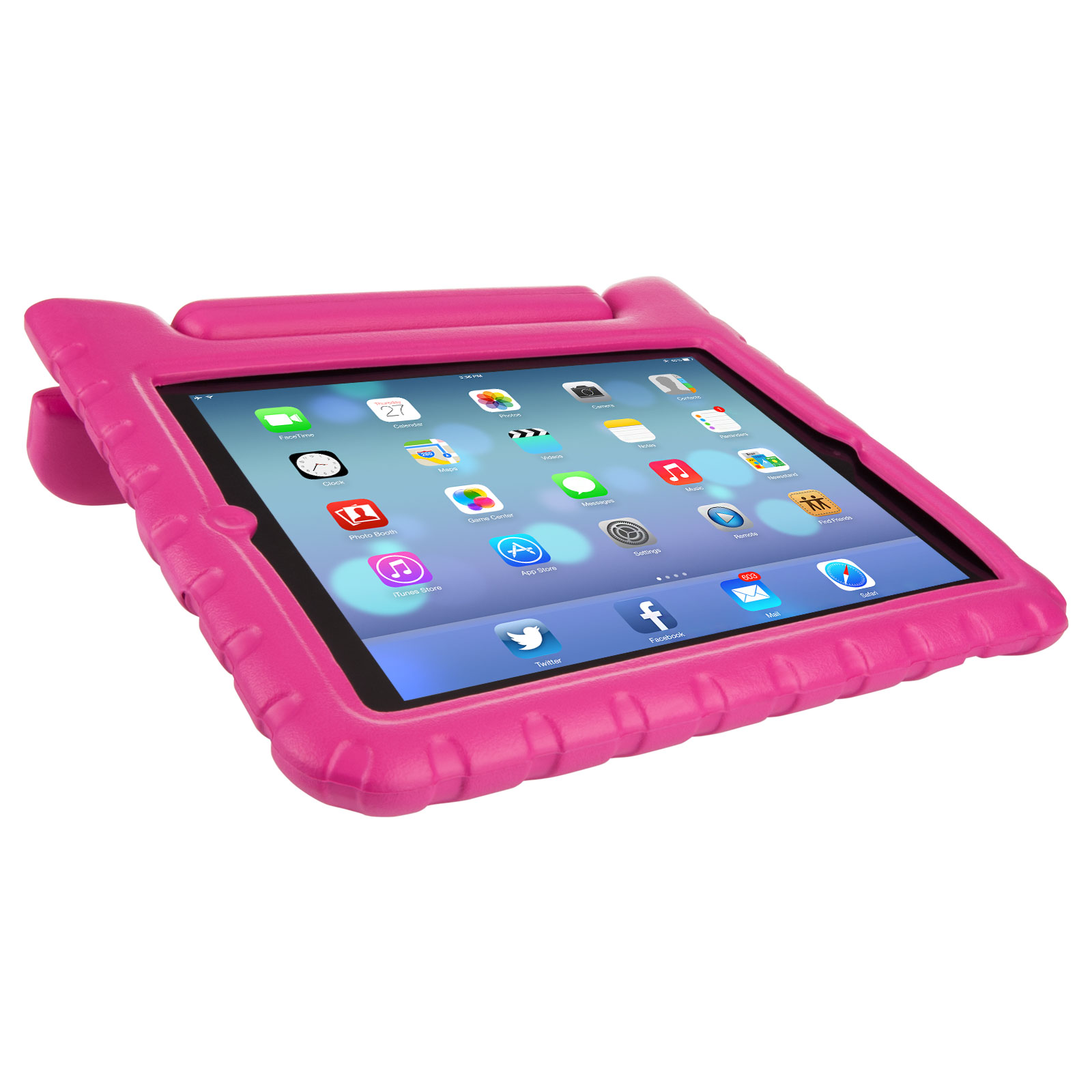Caseflex Apple iPad 2,3,4 Silicone Handle - Rose Pink