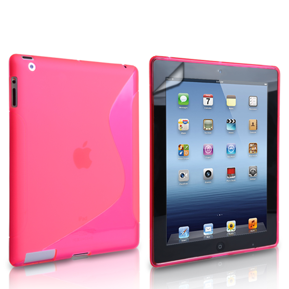 Caseflex Apple iPad Mini 2, 3 S-Line Gel Case - Hot Pink