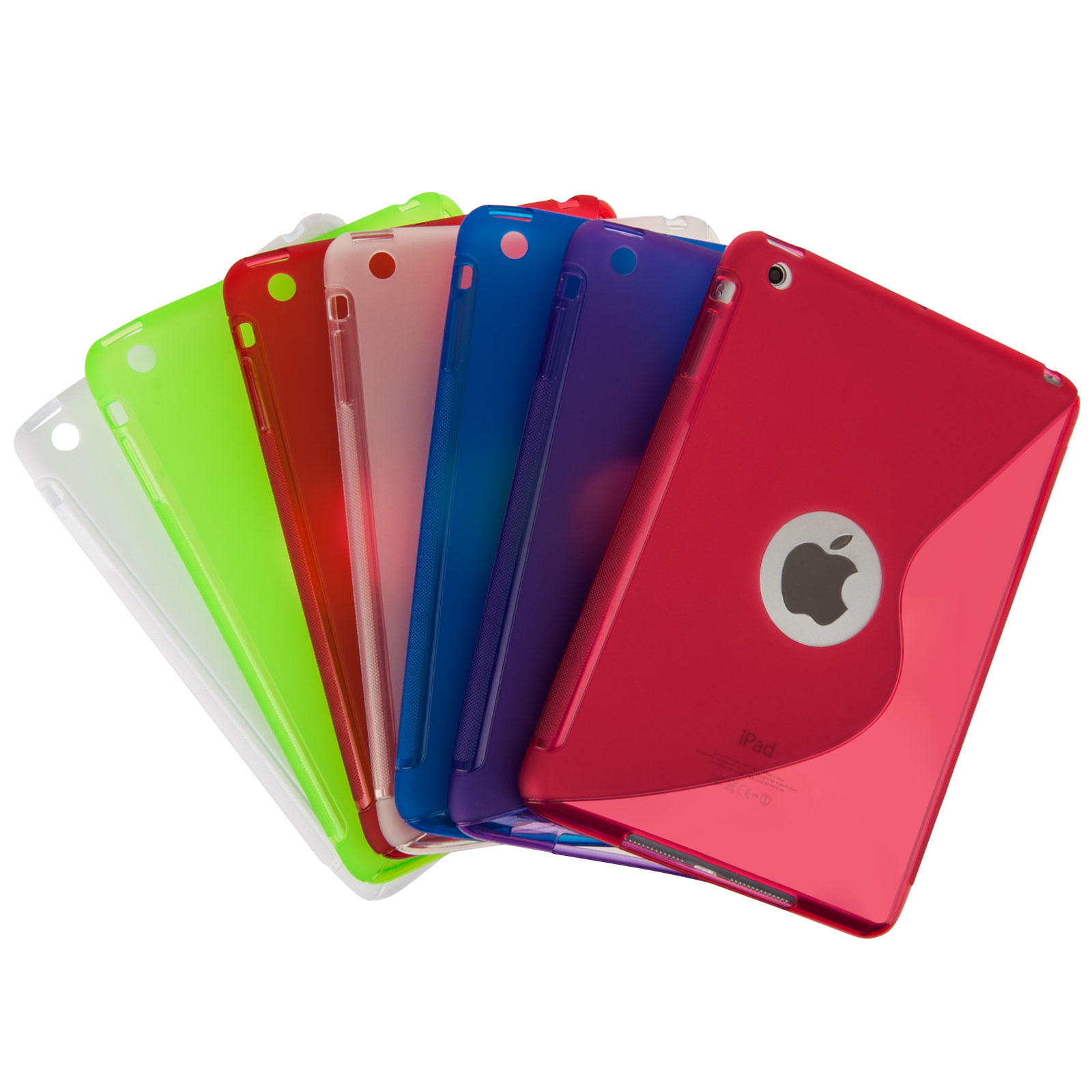 Caseflex Apple iPad Mini 2, 3 S-Line Gel Case - Red