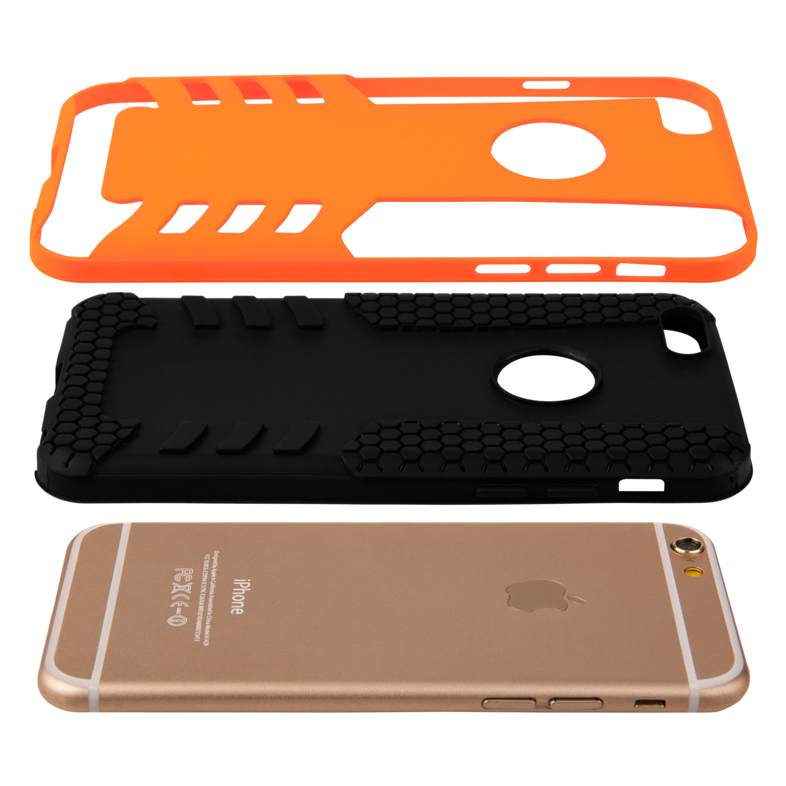 Caseflex iPhone 6 / 6s Border Combo Case - Orange
