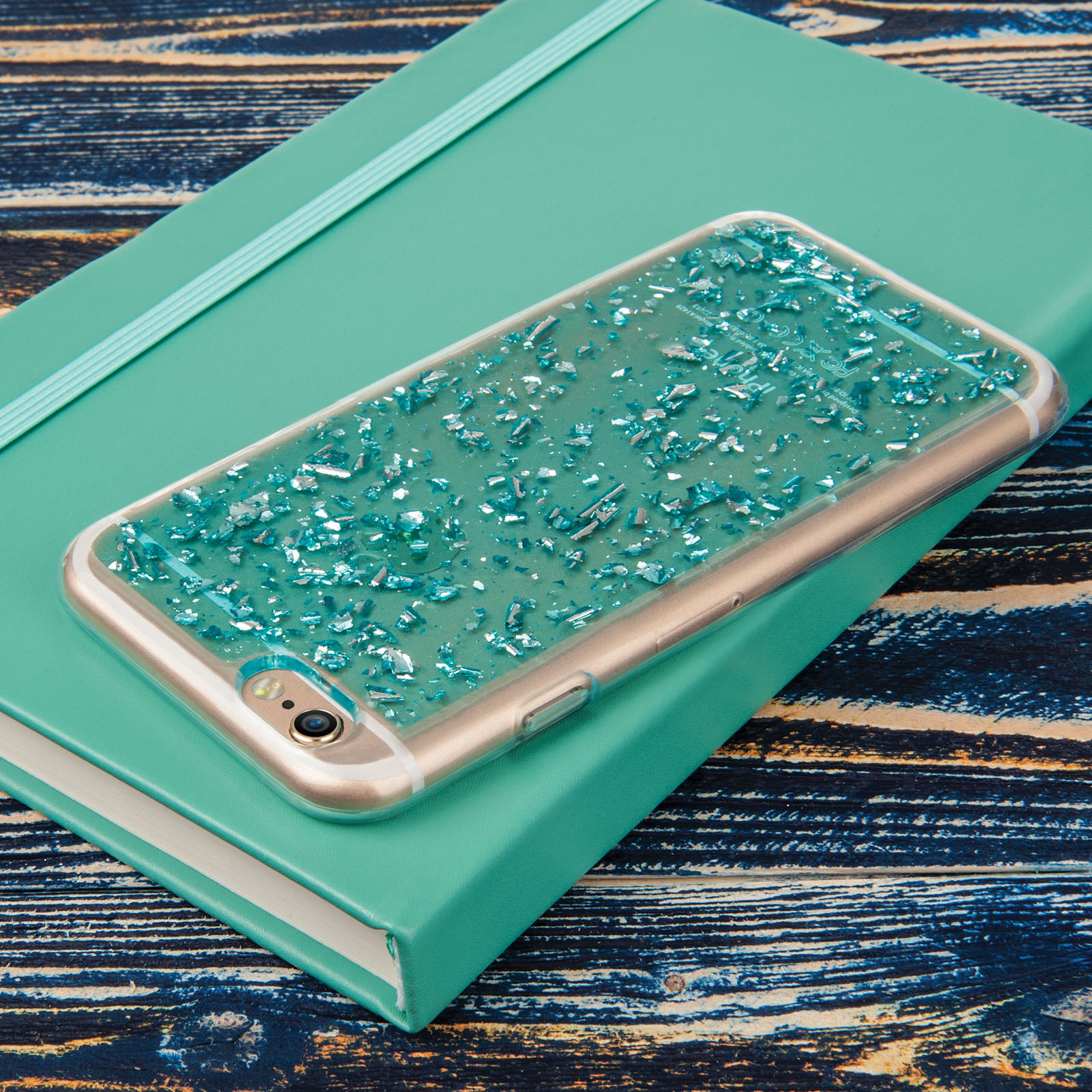 Caseflex iPhone 6 / 6s Tinfoil Soft Case - Blue