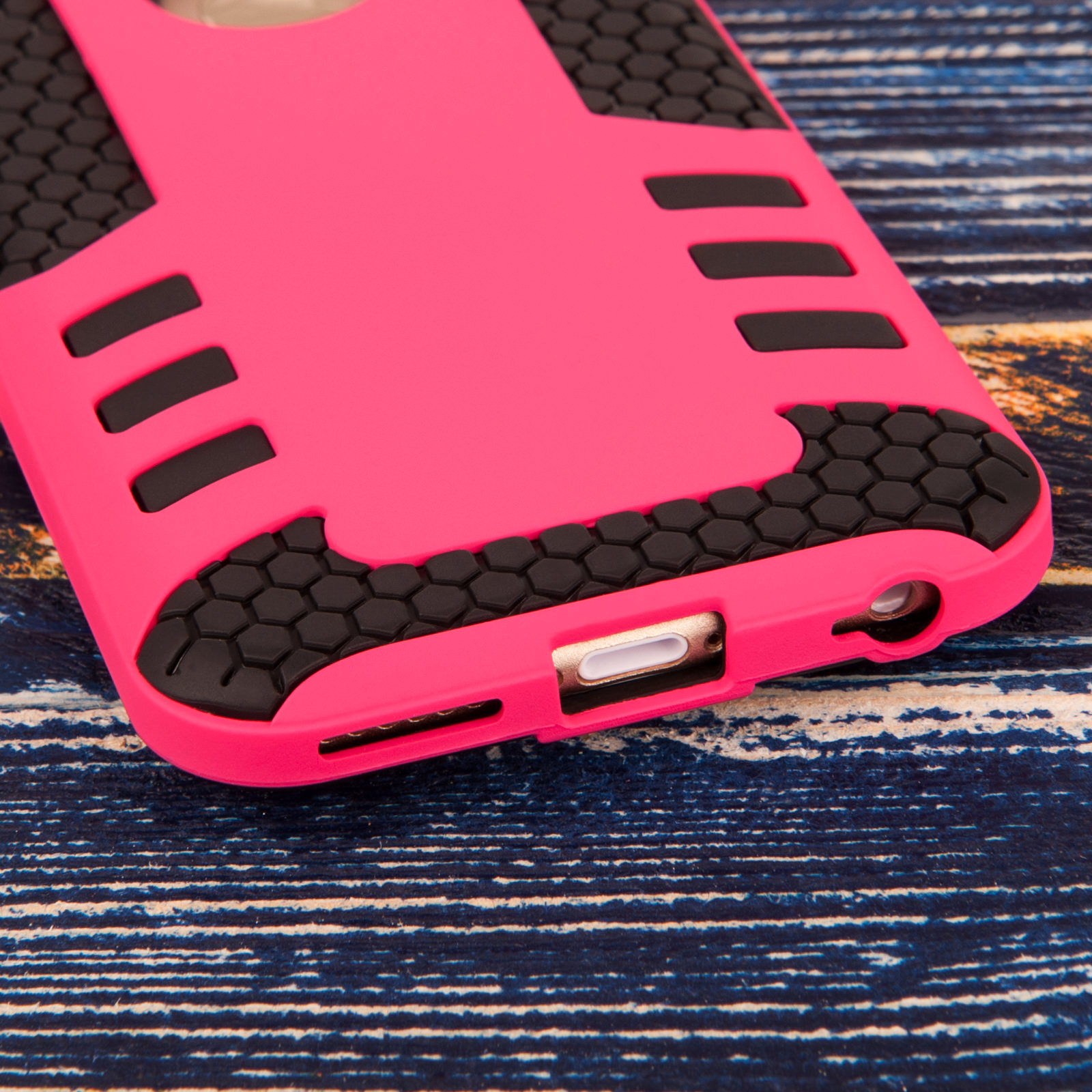 Caseflex iPhone 6 / 6s Border Combo Case - Hot Pink