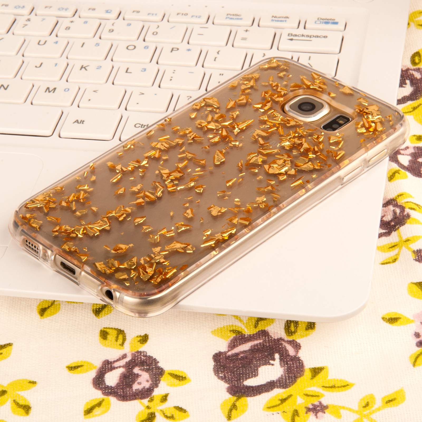 Caseflex Samsung Galaxy S6 Tinfoil Soft Case - Gold