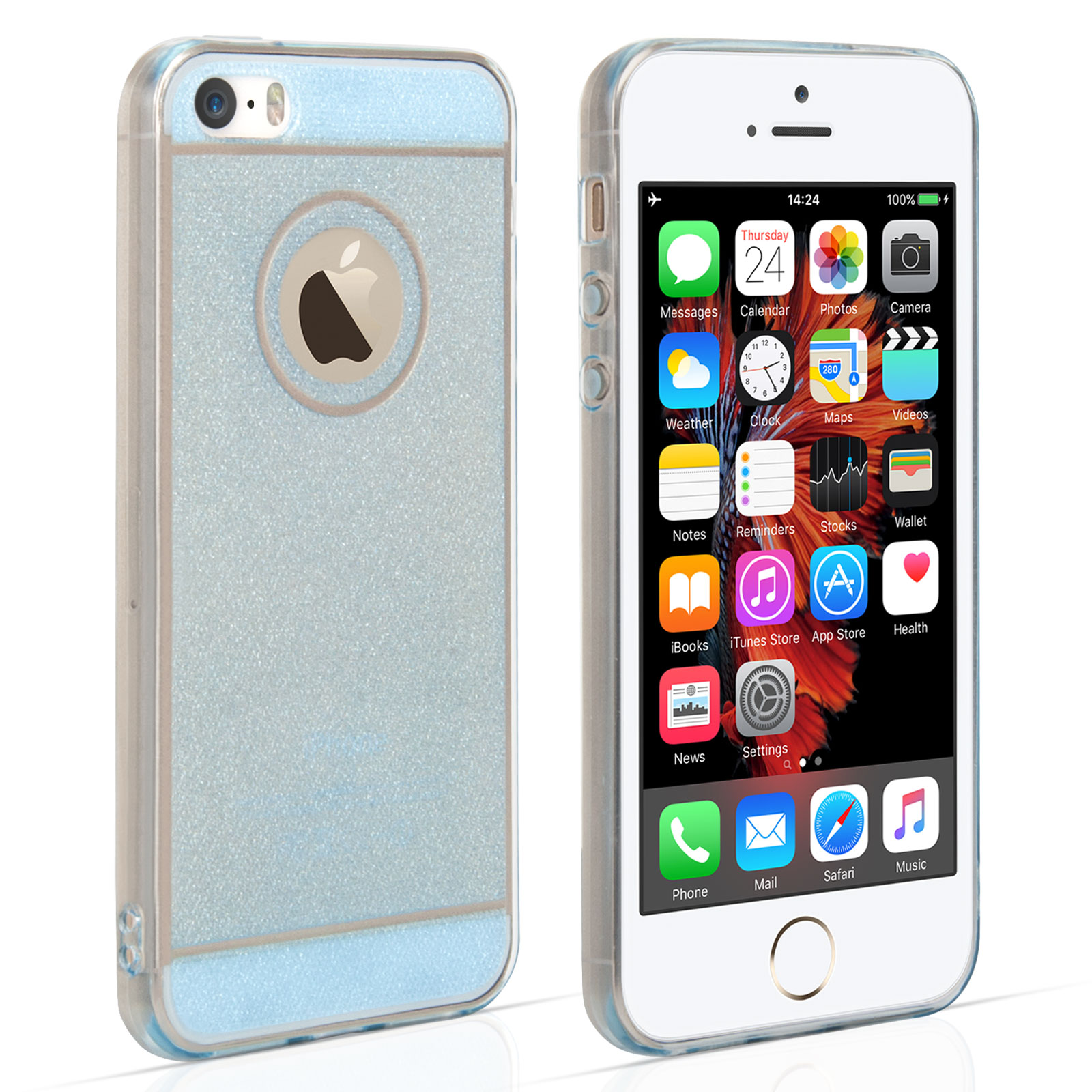 Caseflex iPhone 5 / 5s Flash Soft Case - Blue