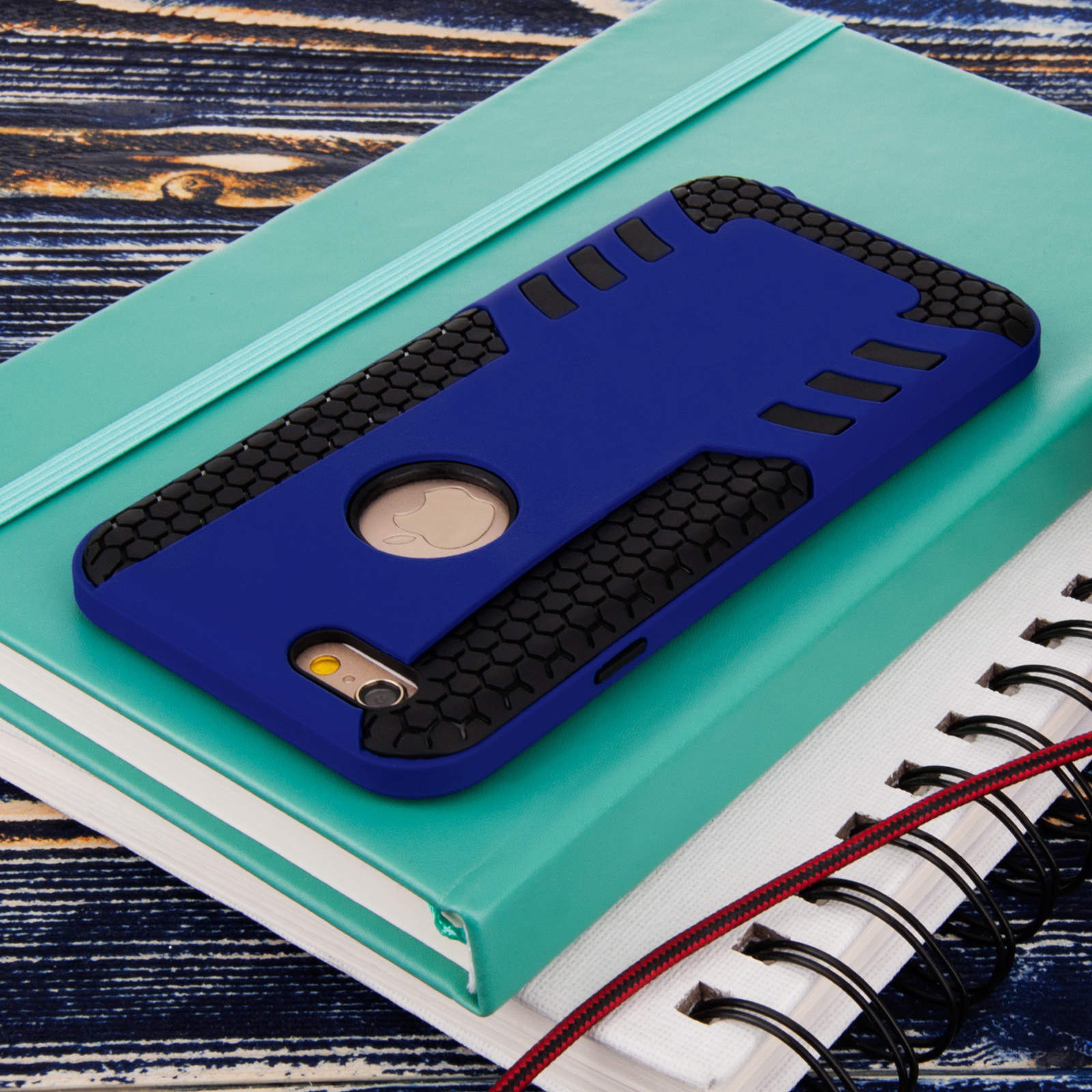Caseflex iPhone 6 / 6s Border Combo Case - Blue