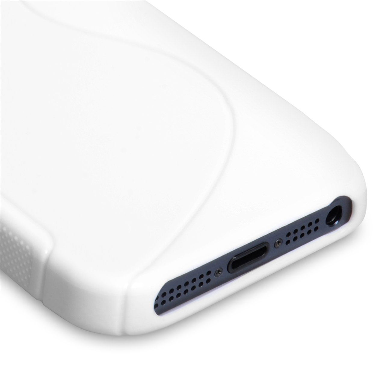 Caseflex iPhone 5-5S S-Line Gel Case - White