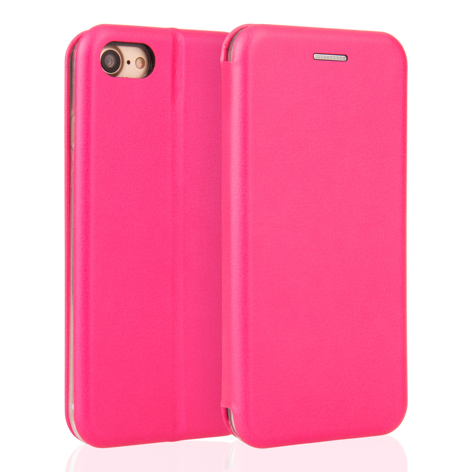YouSave Accessories iPhone 7 Leather-Effect Stand Wallet Case - Pink