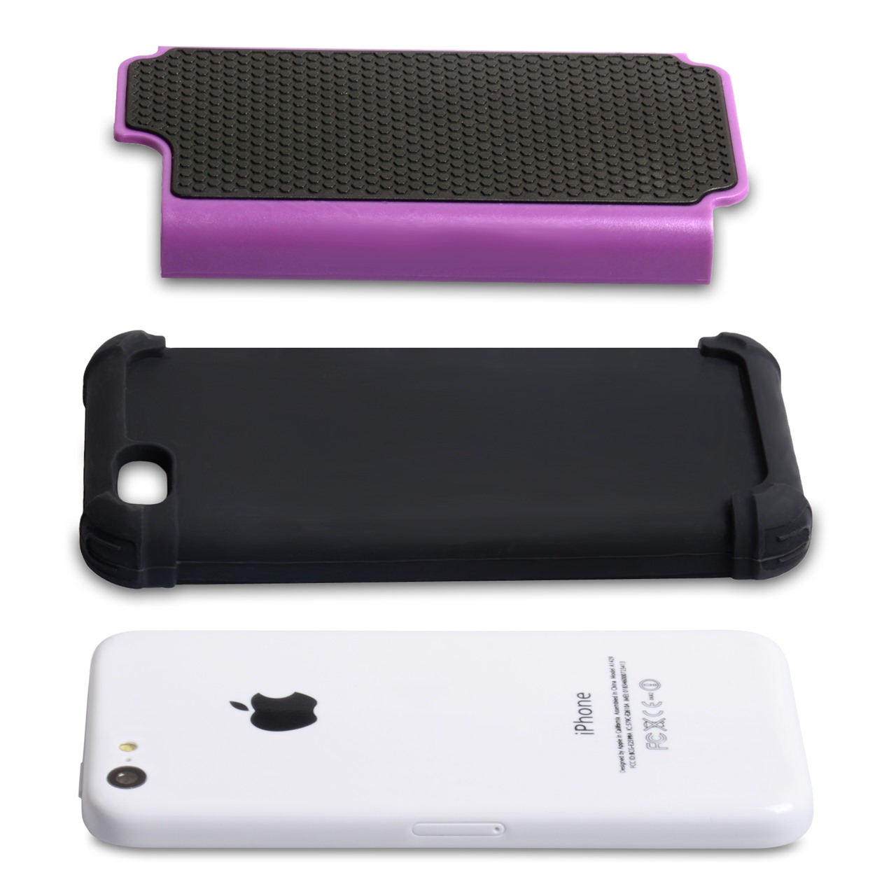 YouSave Accessories iPhone 5C Grip Combo Case - Purple