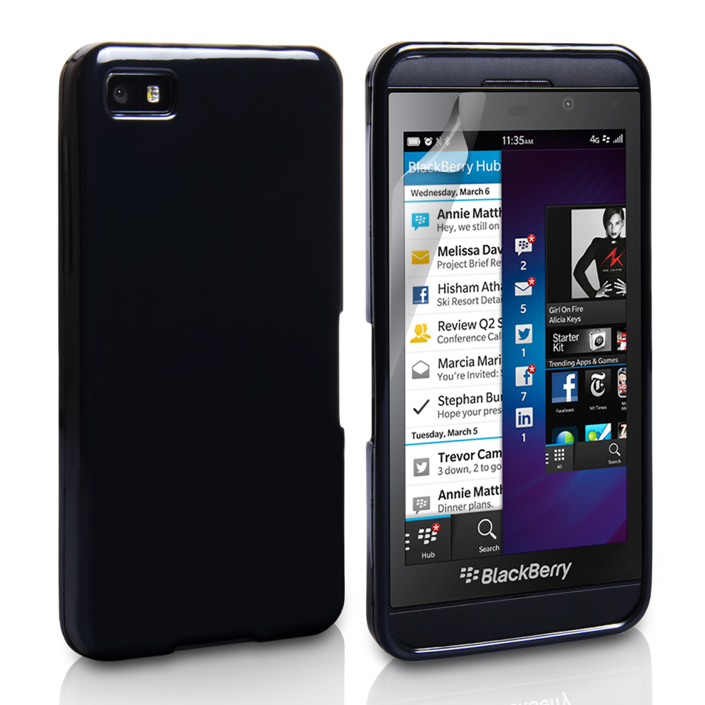 YouSave Accessories Blackberry Z10 Silicone Gel Case - Black