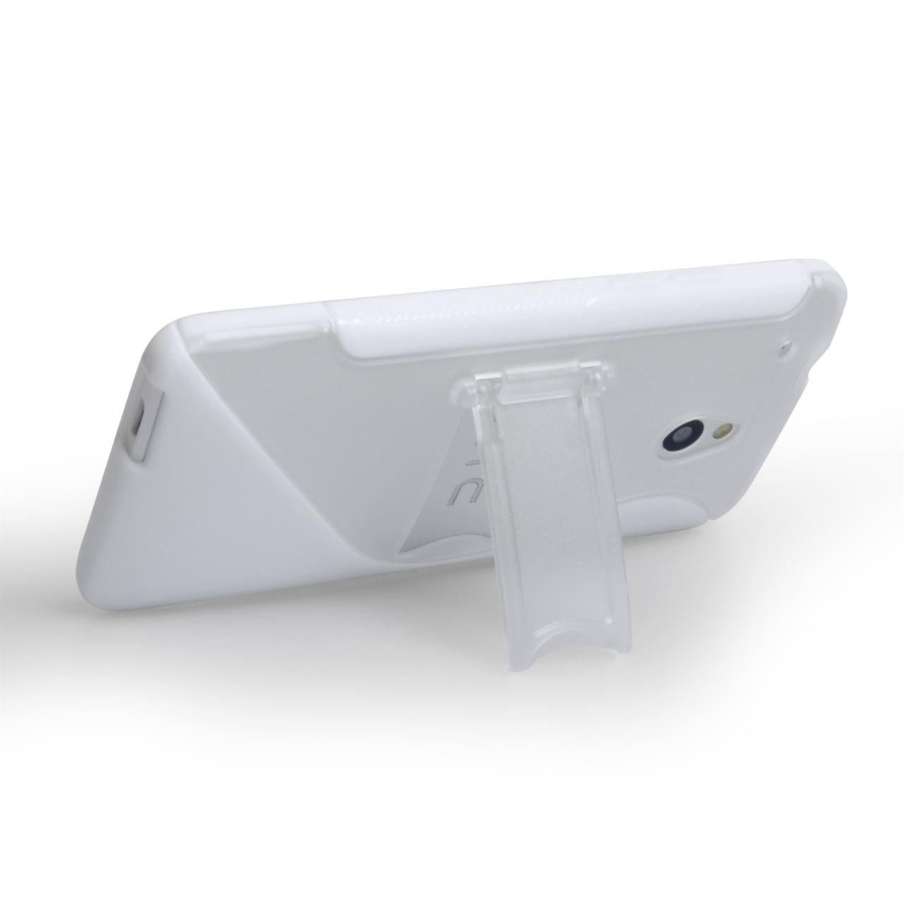 Caseflex HTC One Mini Gel Stand Case - White