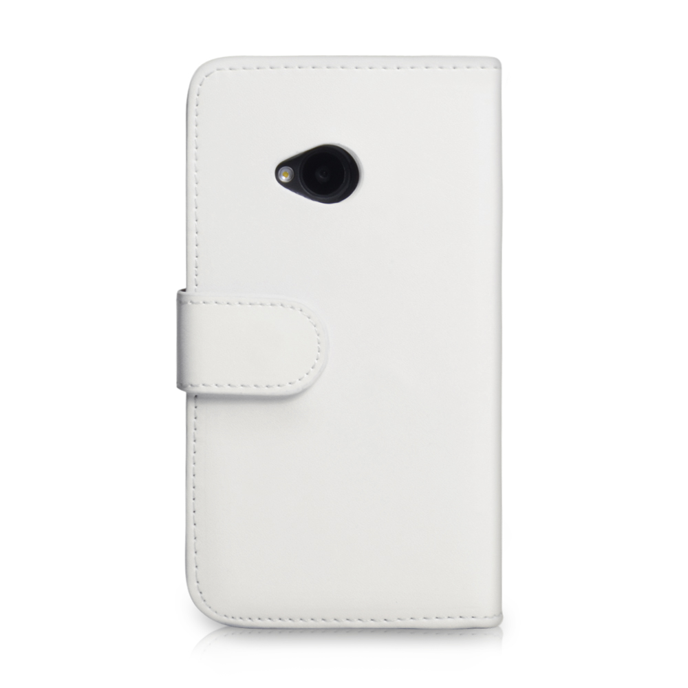 YouSave Accessories HTC One Leather Effect Wallet Case - White