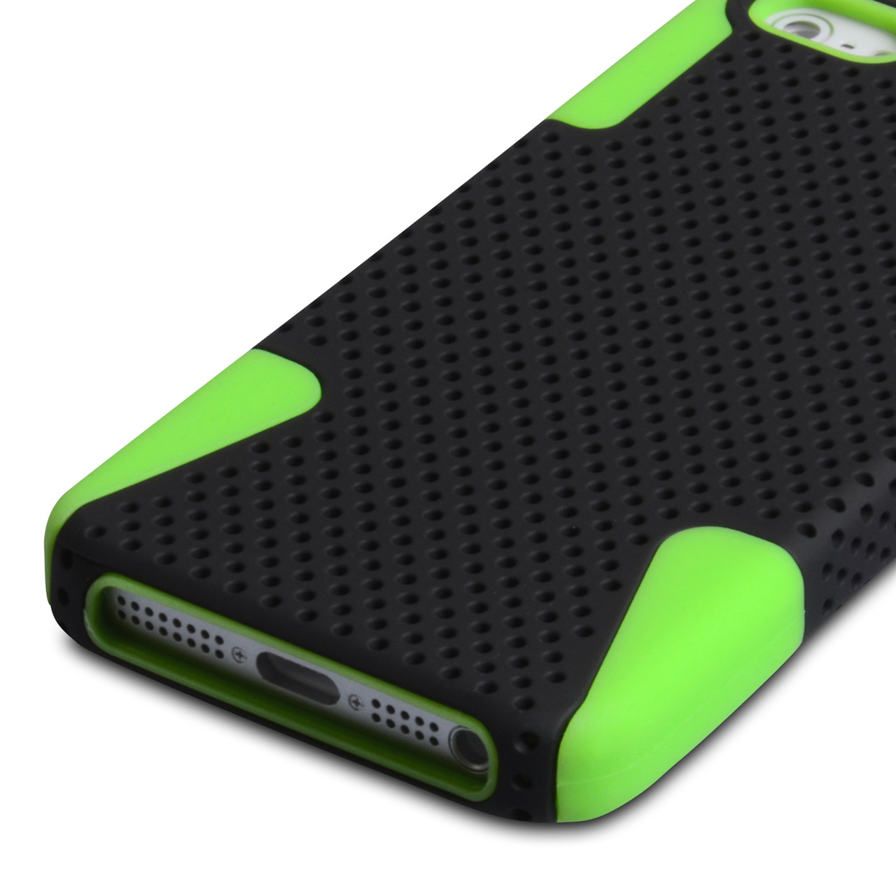 YouSave Accessories iPhone 5 and 5s Mesh Combo Case - Green