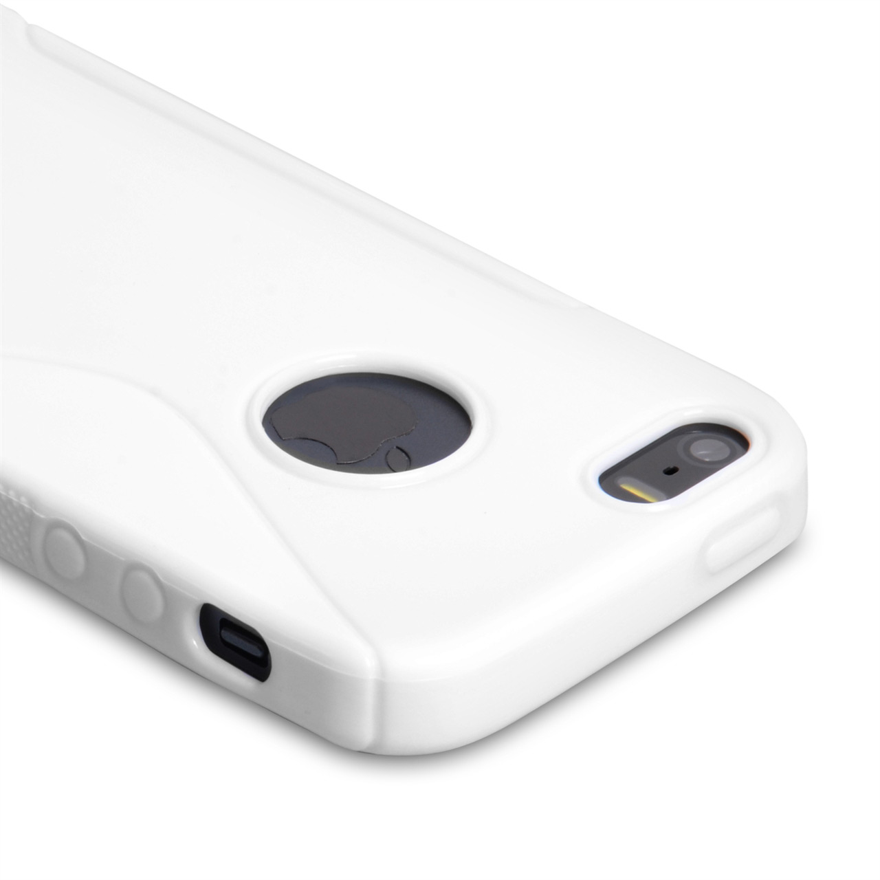 Caseflex iPhone 5-5S S-Line Gel Case - White