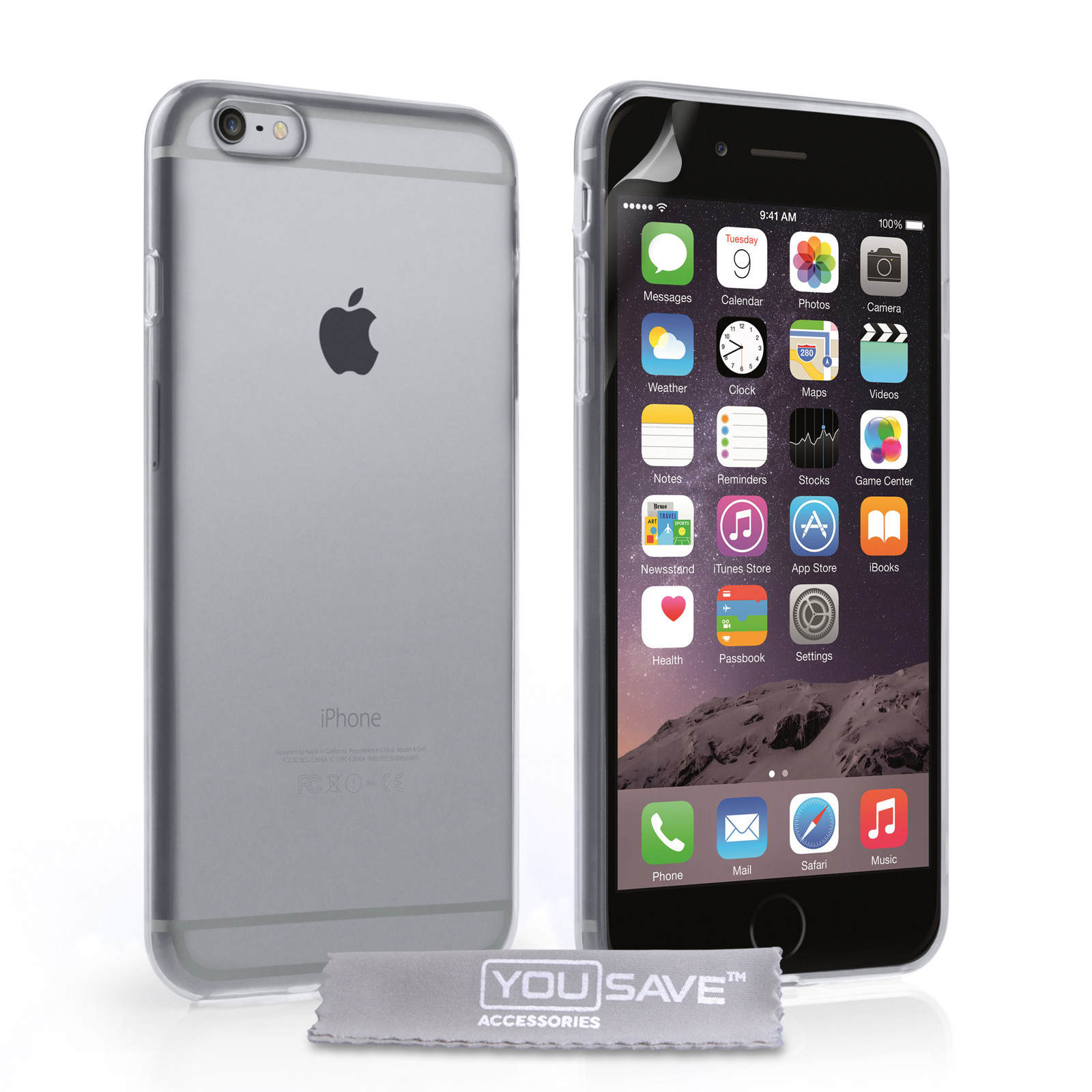 Yousave Accessories iPhone 6 Plus and 6s Plus Clear Gel Case