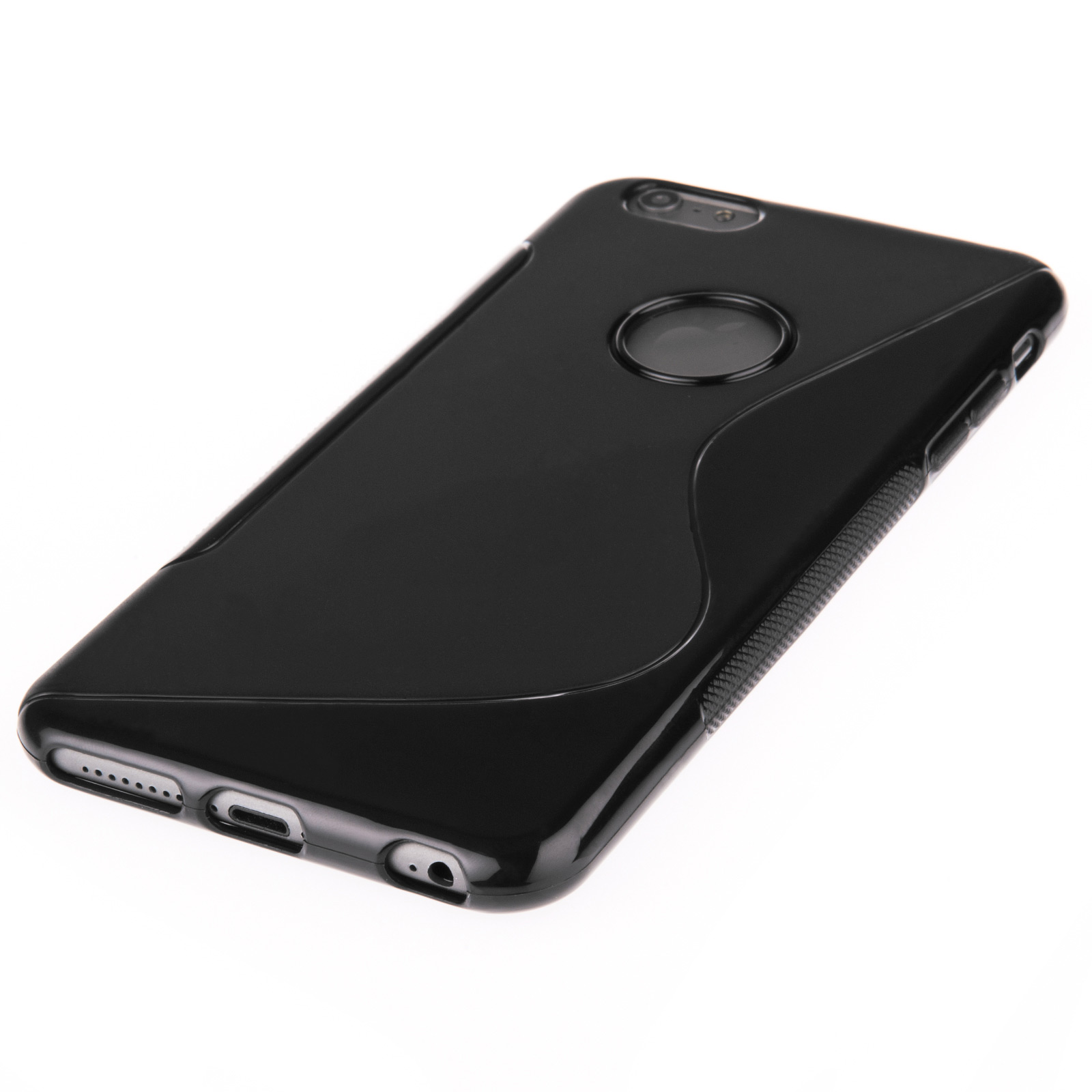 Caseflex iPhone 6 Plus and 6s Plus Silicone Gel S-Line Case - Black