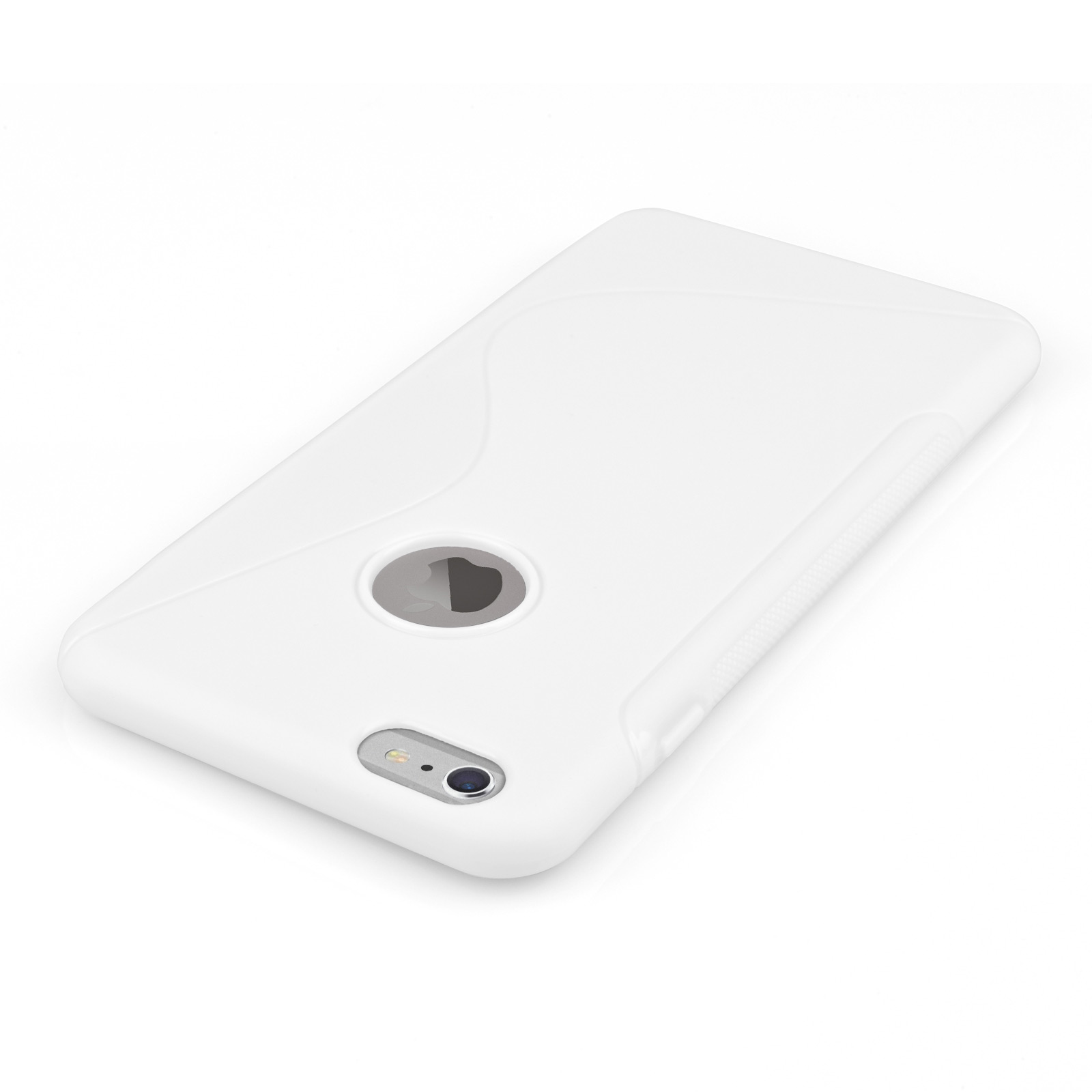 Caseflex iPhone 6 Plus and 6s Plus Silicone Gel S-Line Case - White