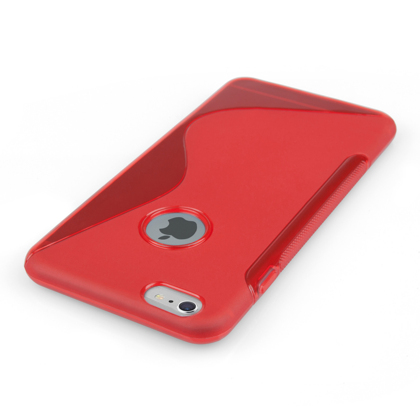 Caseflex iPhone 6 Plus and 6s Plus Silicone Gel S-Line Case - Red