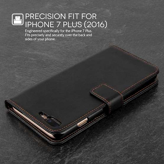 YouSave Accessories iPhone 7 Plus Leather Effect Wallet - Black